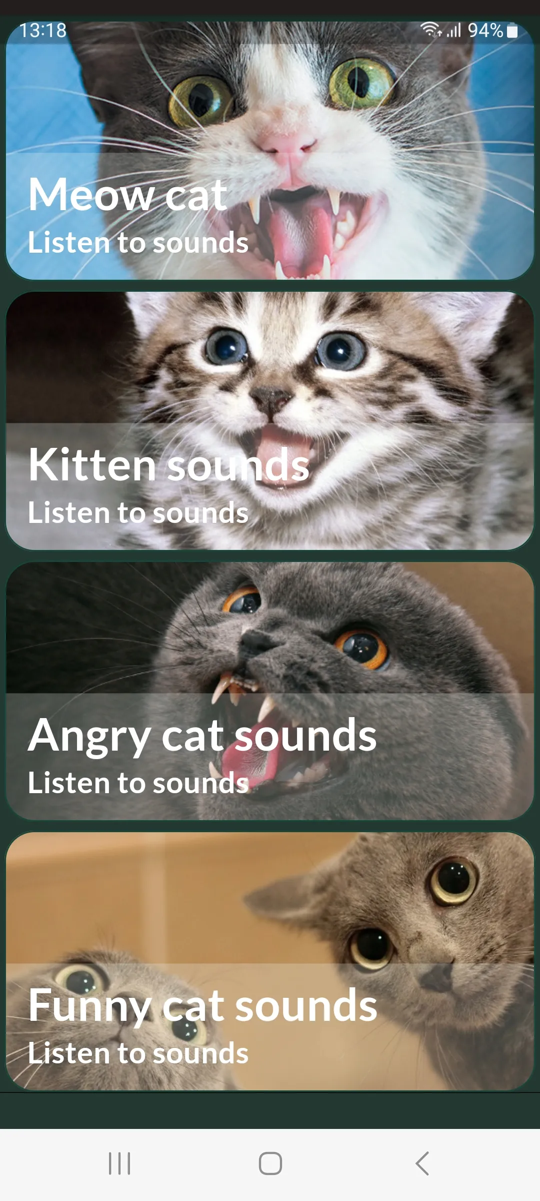 Cats sounds | Indus Appstore | Screenshot