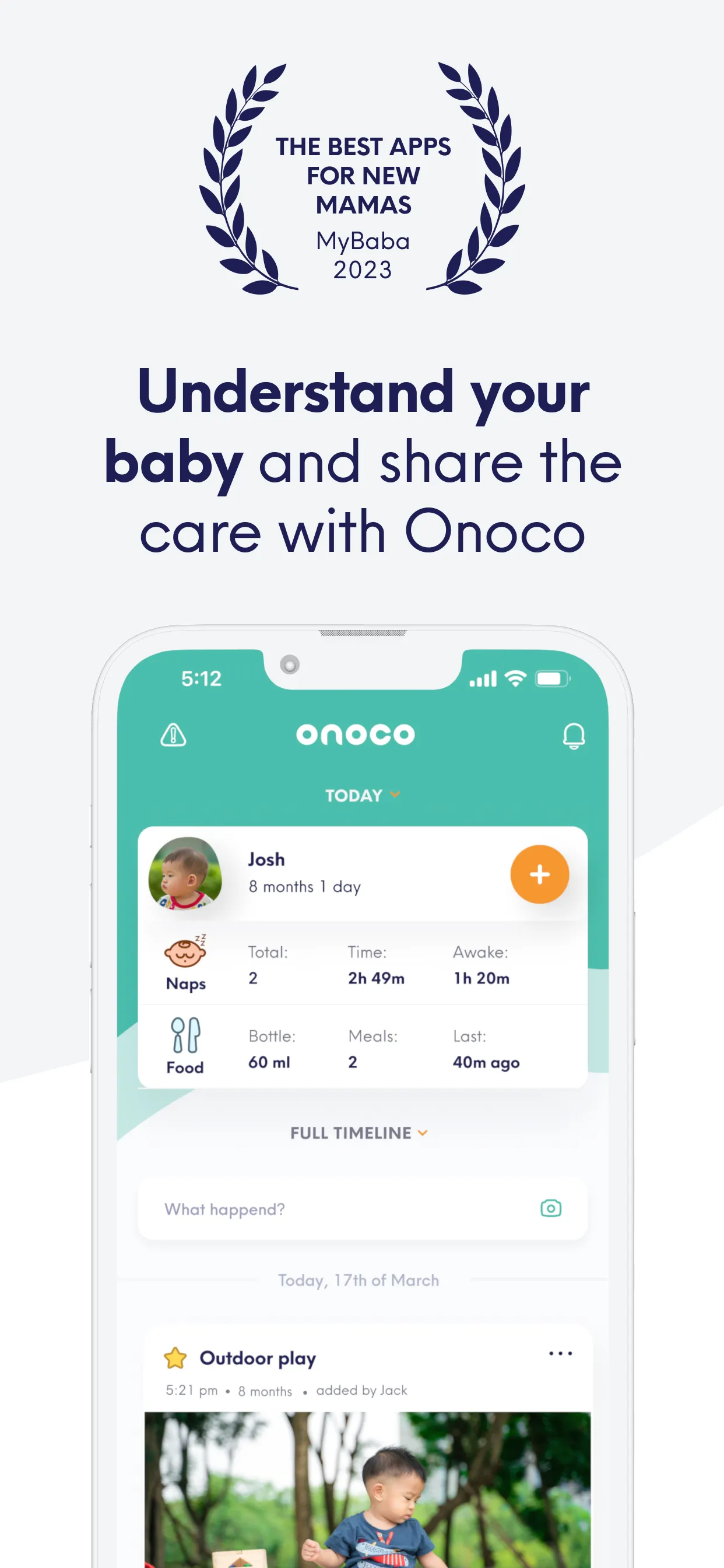 Onoco - Shareable Baby tracker | Indus Appstore | Screenshot