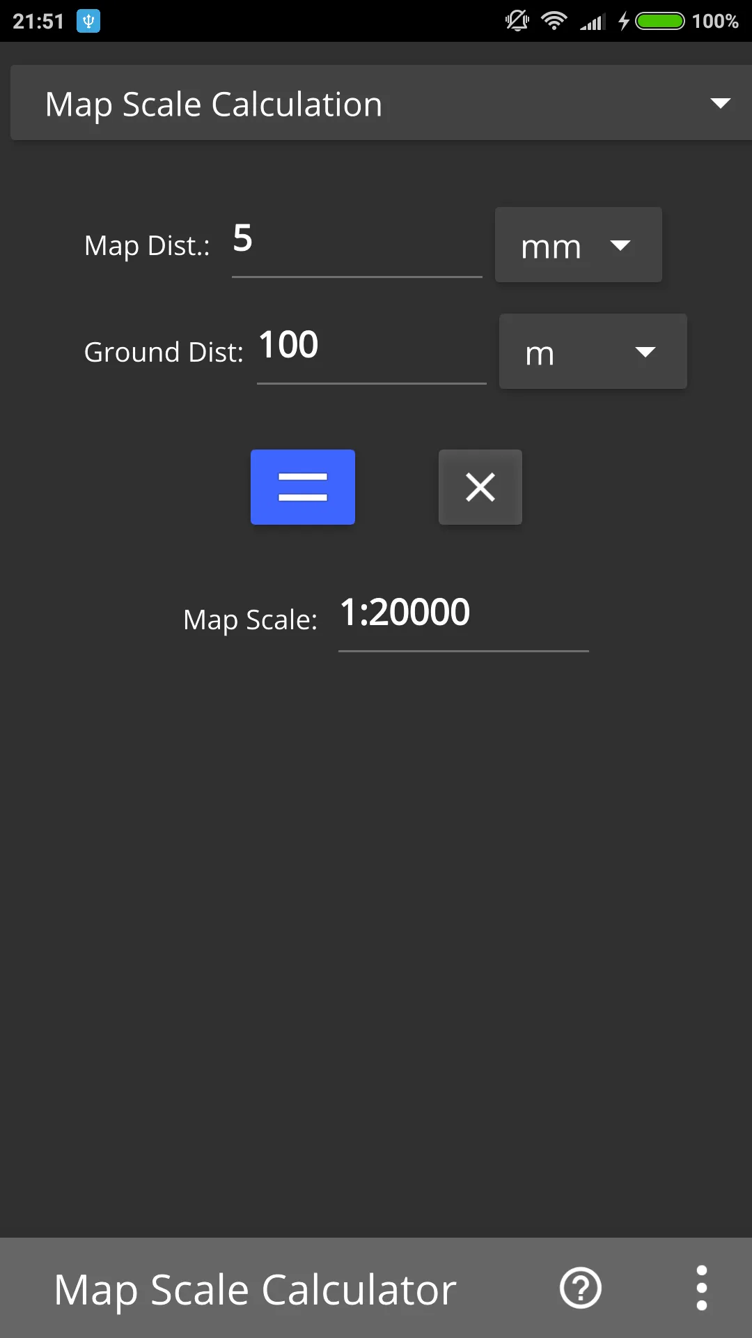 Map Scale Calculator | Indus Appstore | Screenshot