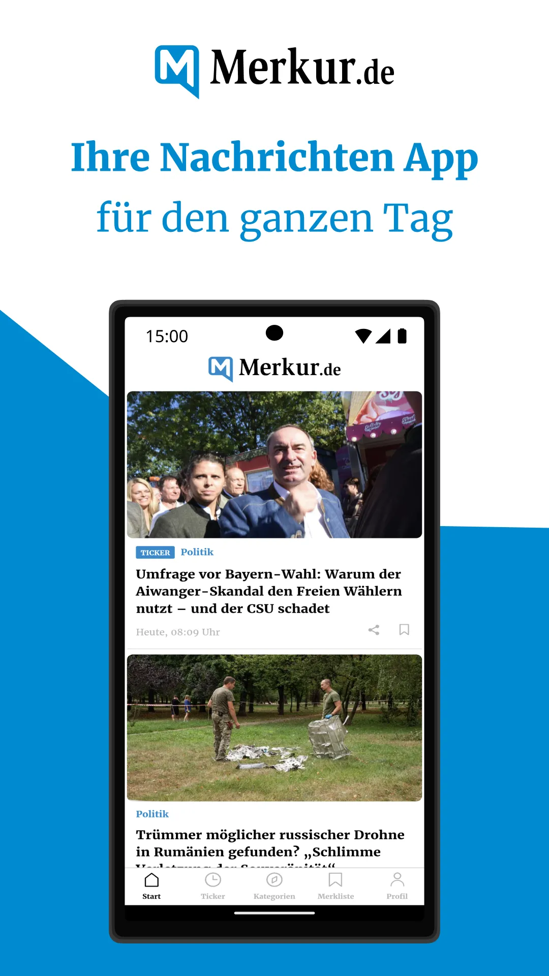 Merkur.de: Die Nachrichten App | Indus Appstore | Screenshot