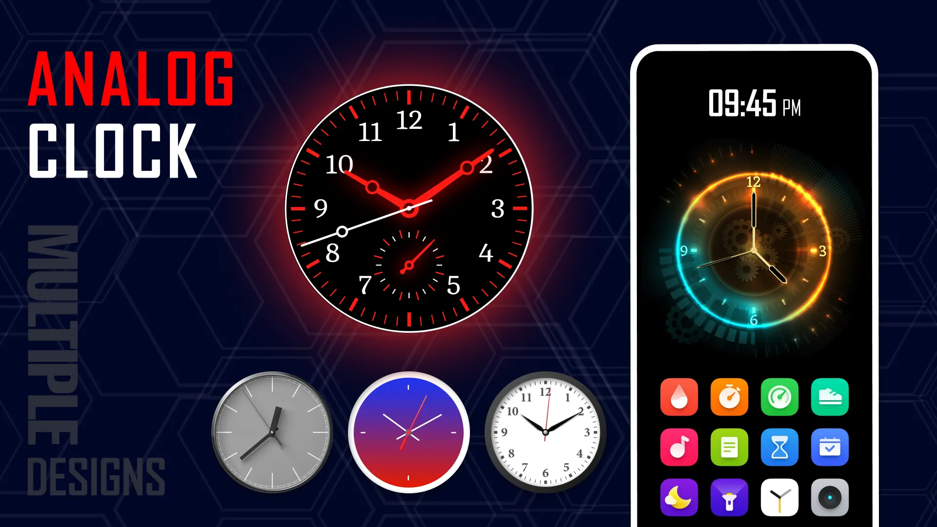 Analog Clock Live Wallpaper | Indus Appstore | Screenshot