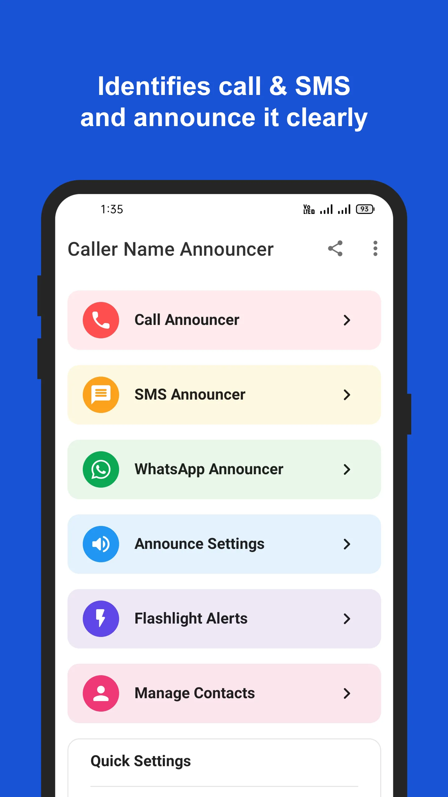 Caller Name Announcer | Indus Appstore | Screenshot