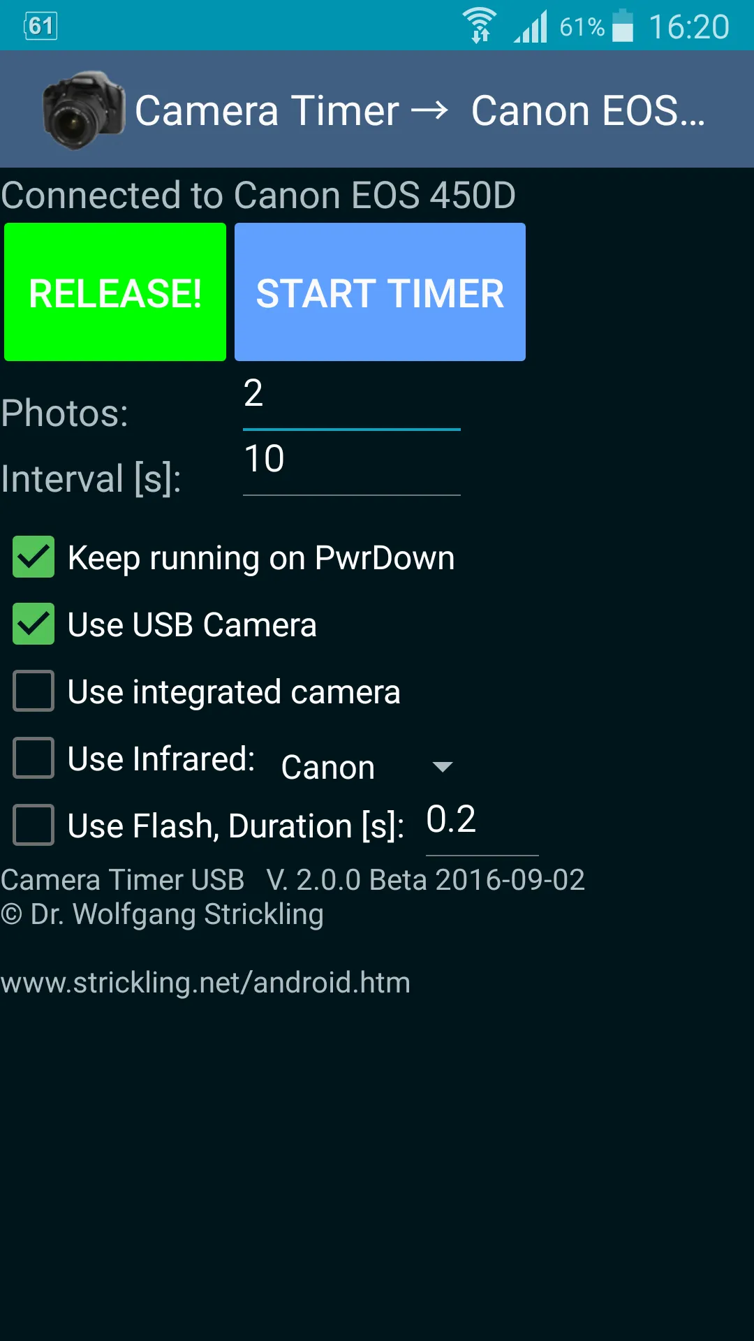 Camera Timer USB | Indus Appstore | Screenshot