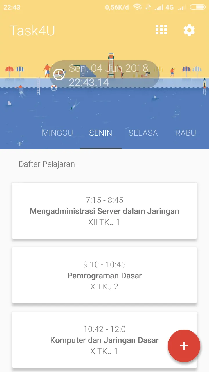 Jadwal Sekolah - Task4U | Indus Appstore | Screenshot