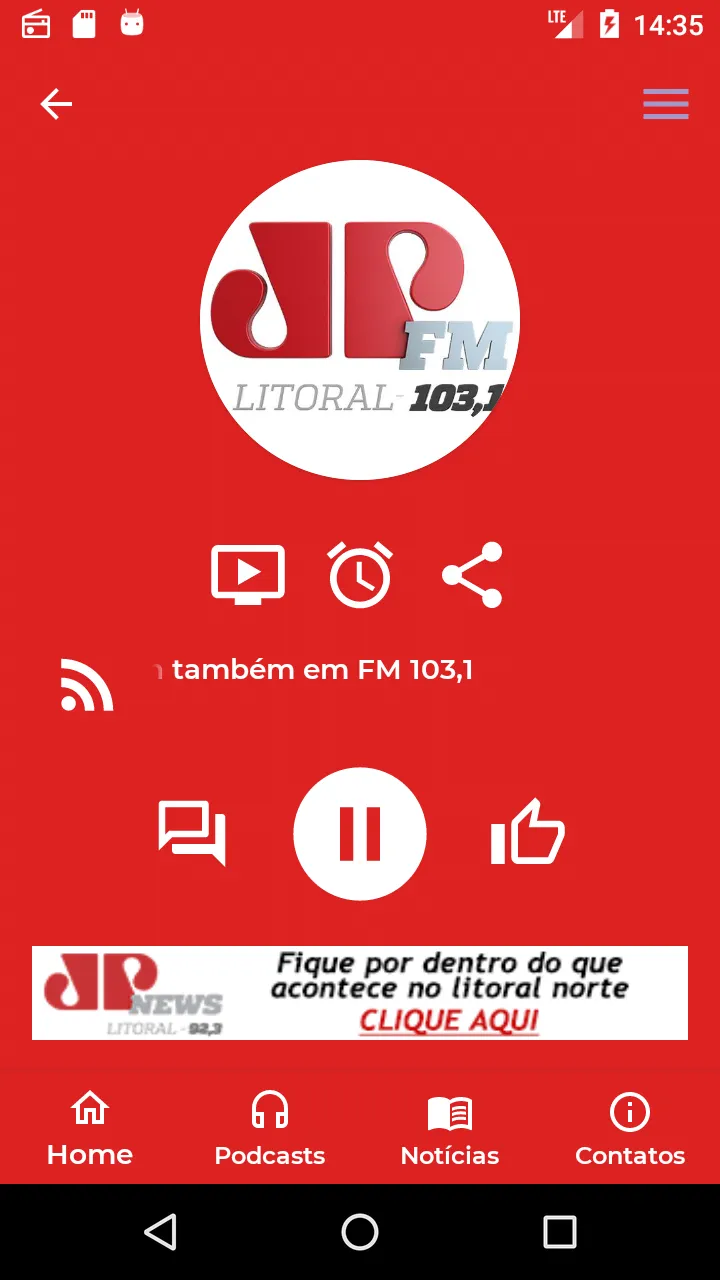 Jovem Pan Litoral 103,1 Osório | Indus Appstore | Screenshot