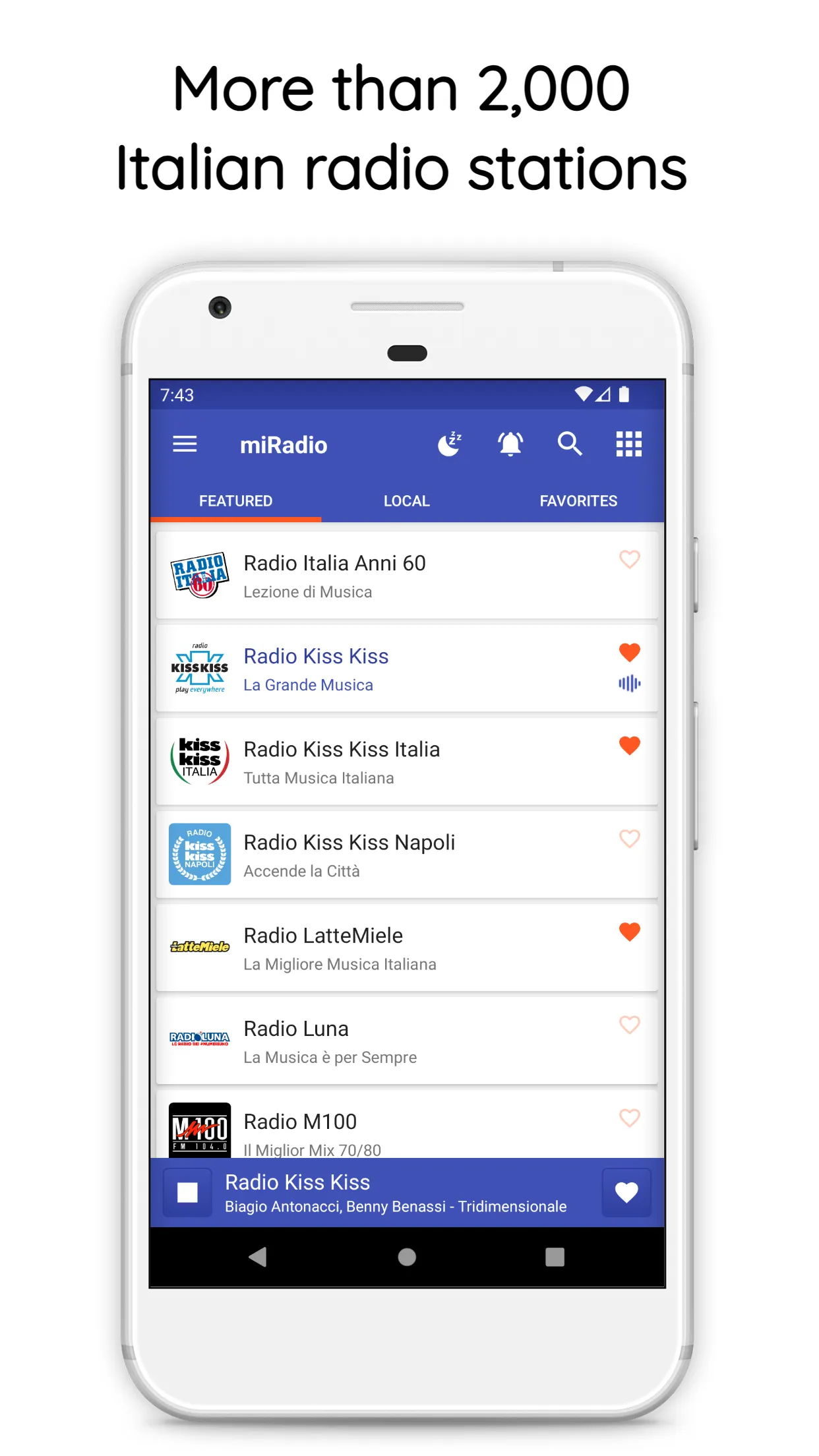 miRadio: FM Radio Italy | Indus Appstore | Screenshot