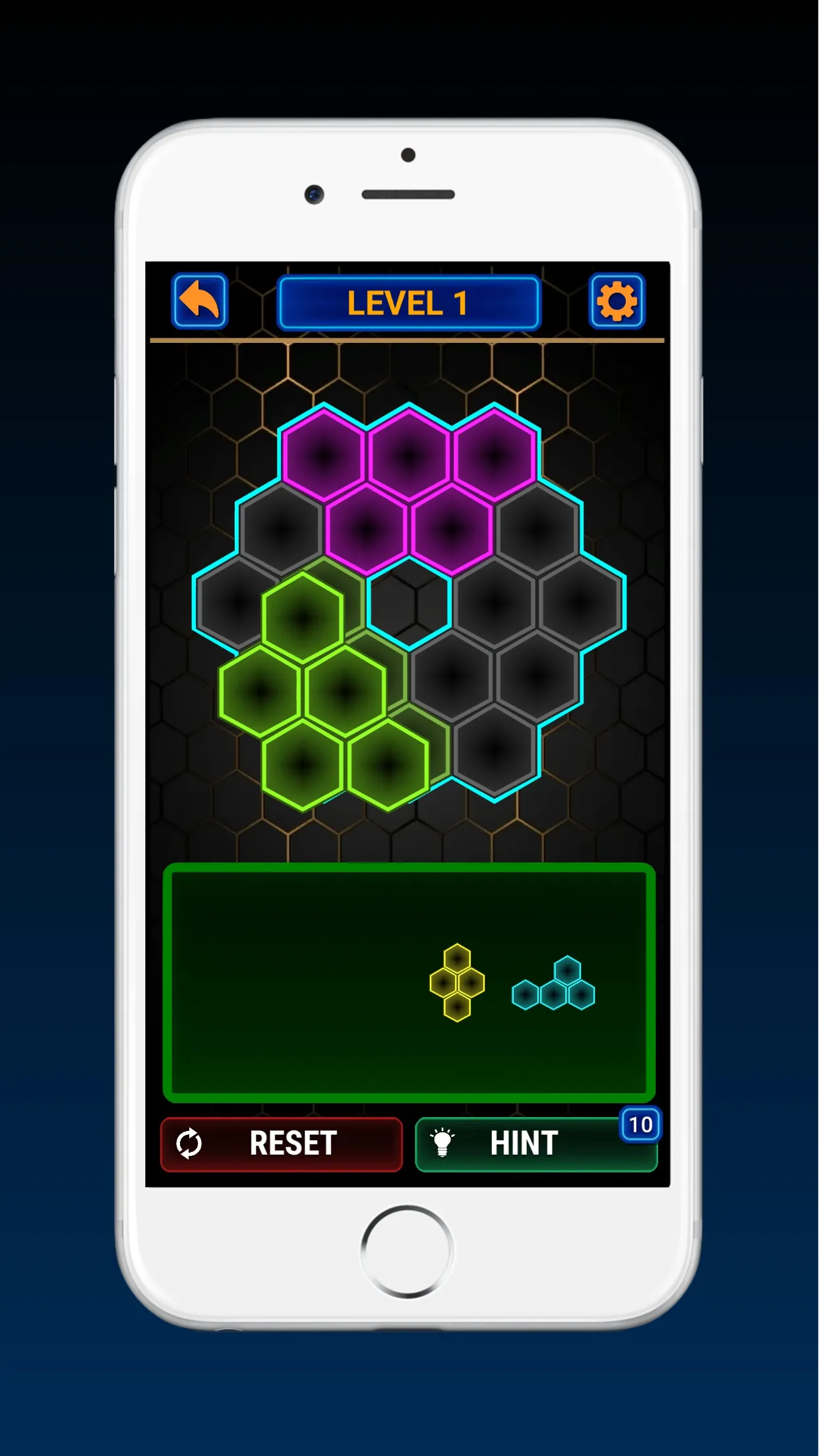 Glow Block Hexa Puzzle | Indus Appstore | Screenshot