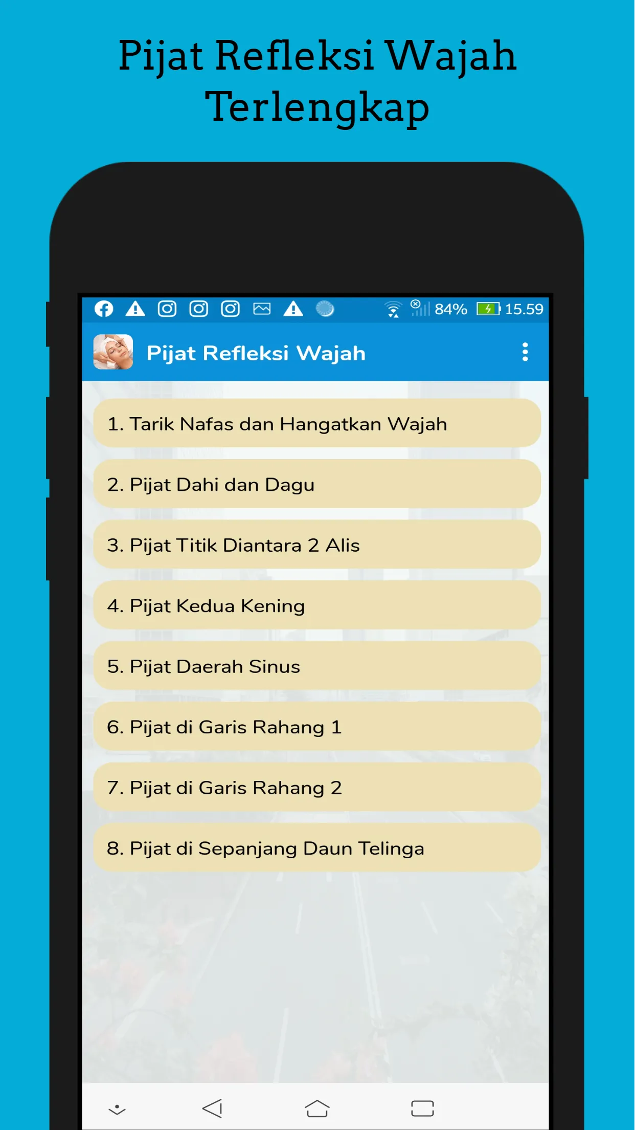 Pijat Refleksi Wajah Lengkap | Indus Appstore | Screenshot