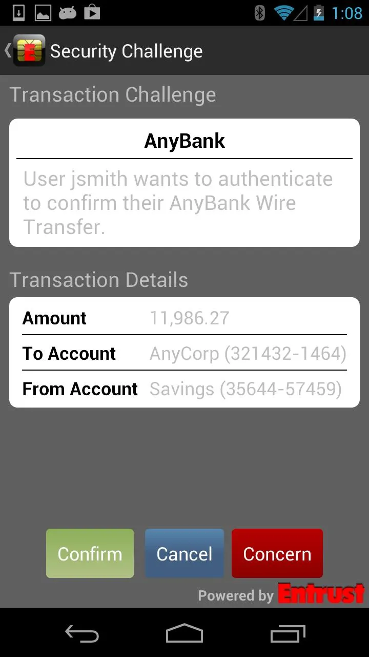 Entrust IG Mobile Smart Cred | Indus Appstore | Screenshot