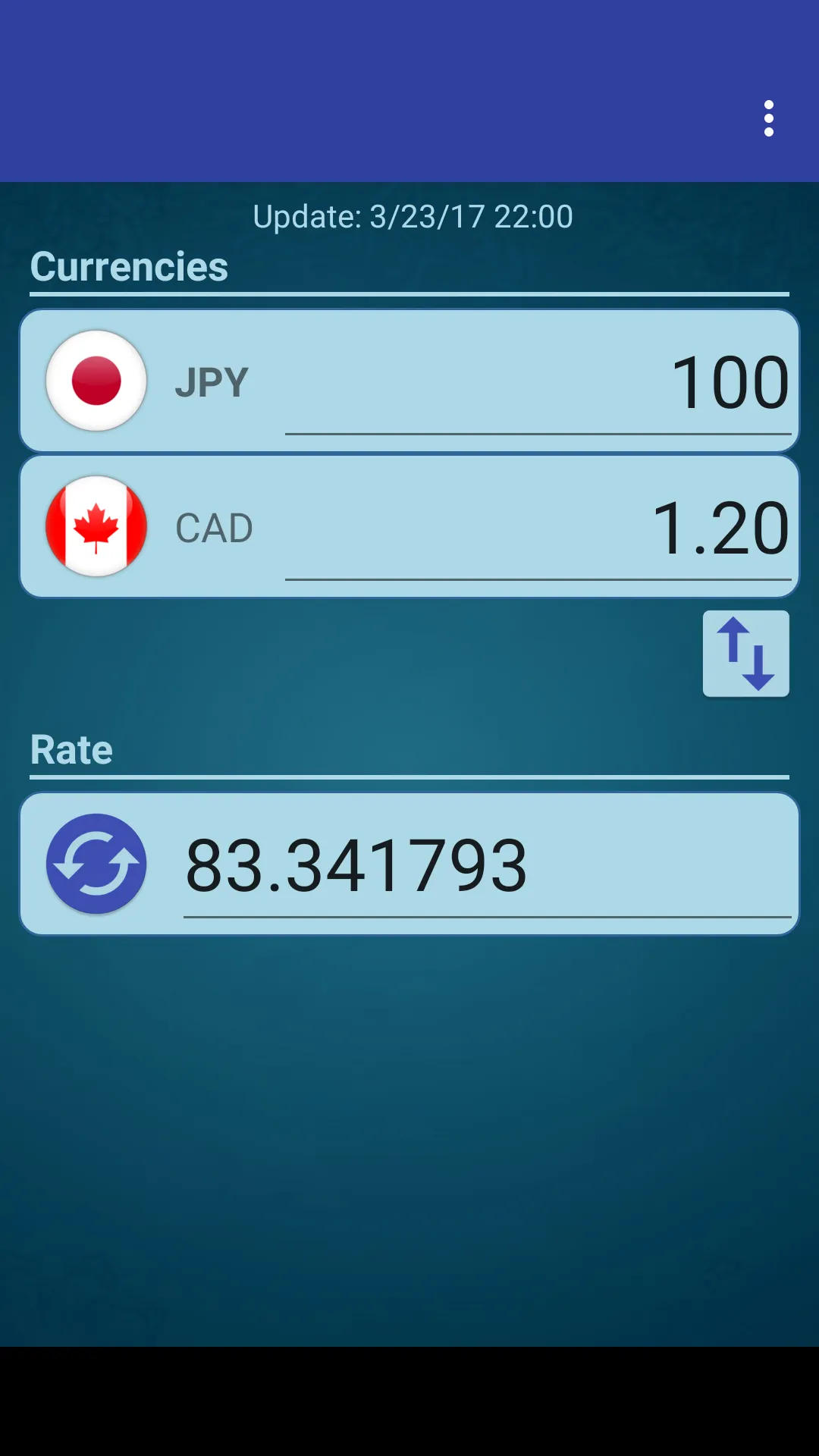 Japan Yen x Canadian Dollar | Indus Appstore | Screenshot