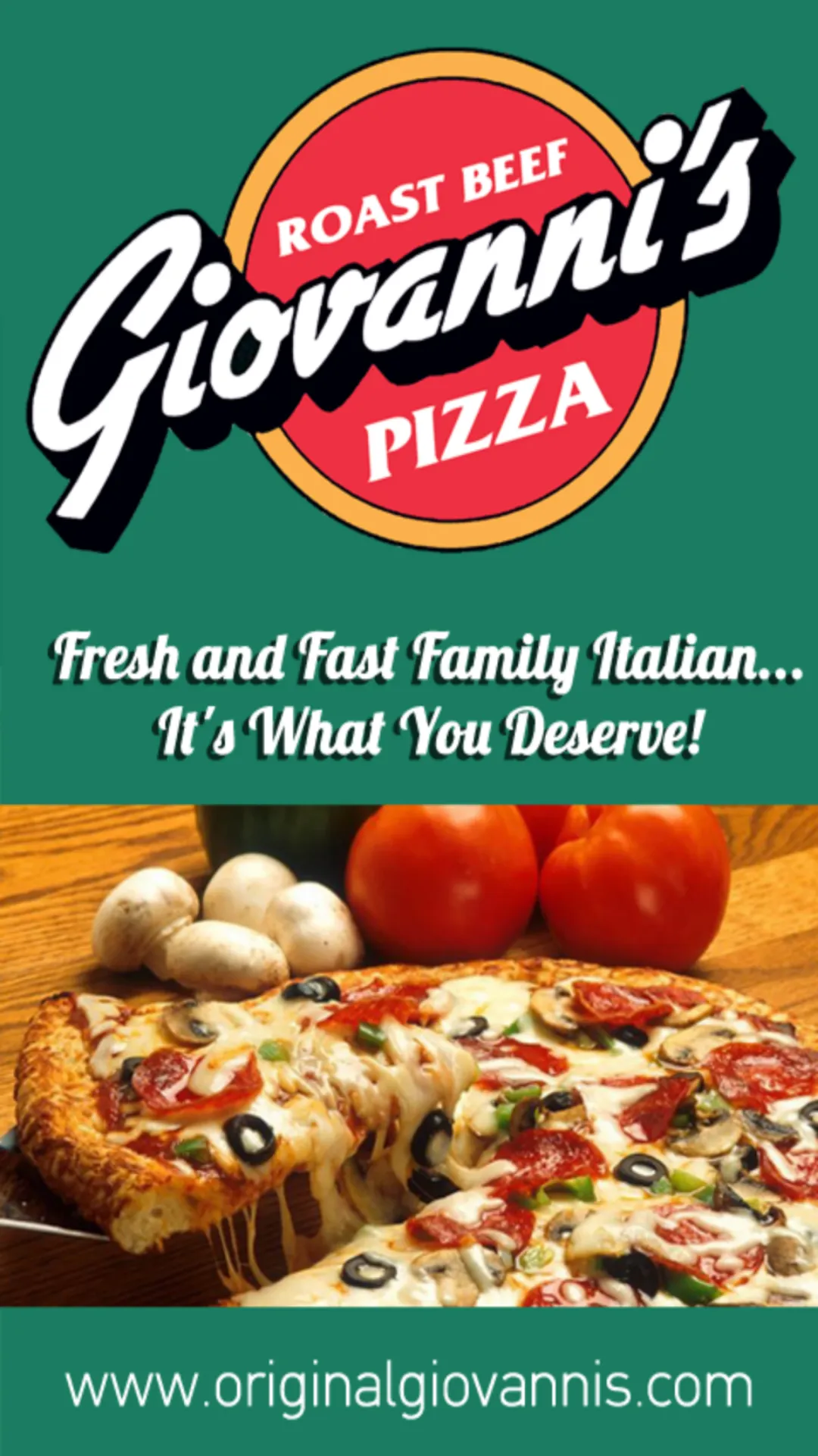 Giovanni's Roast Beef & Pizza | Indus Appstore | Screenshot