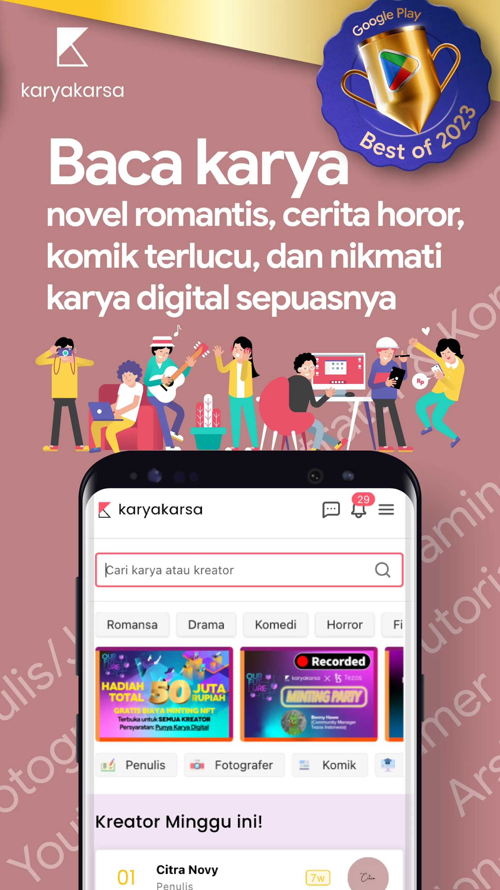 KaryaKarsa: Baca & Buat Cerita | Indus Appstore | Screenshot