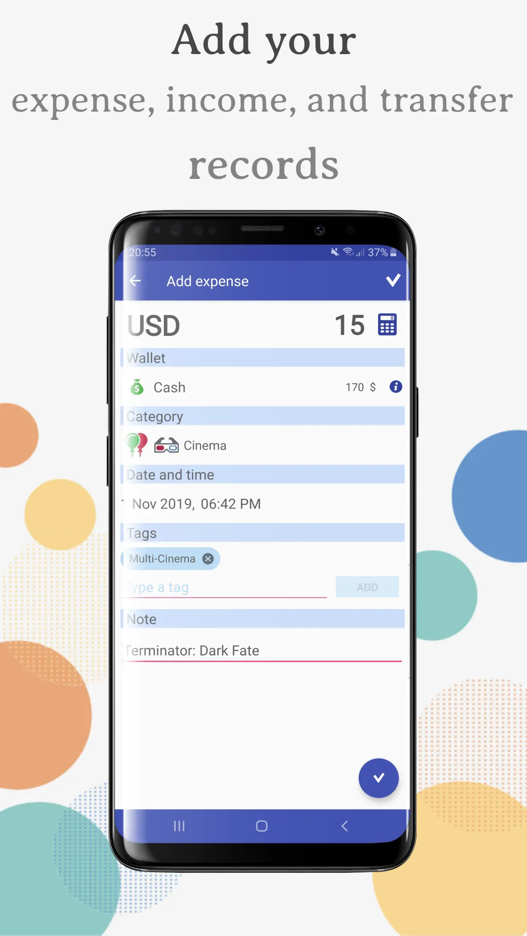 Wallets: money manager | Indus Appstore | Screenshot