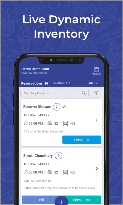 LiveTable for Restaurants | Indus Appstore | Screenshot