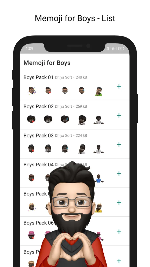 Memoji for Boys | Indus Appstore | Screenshot