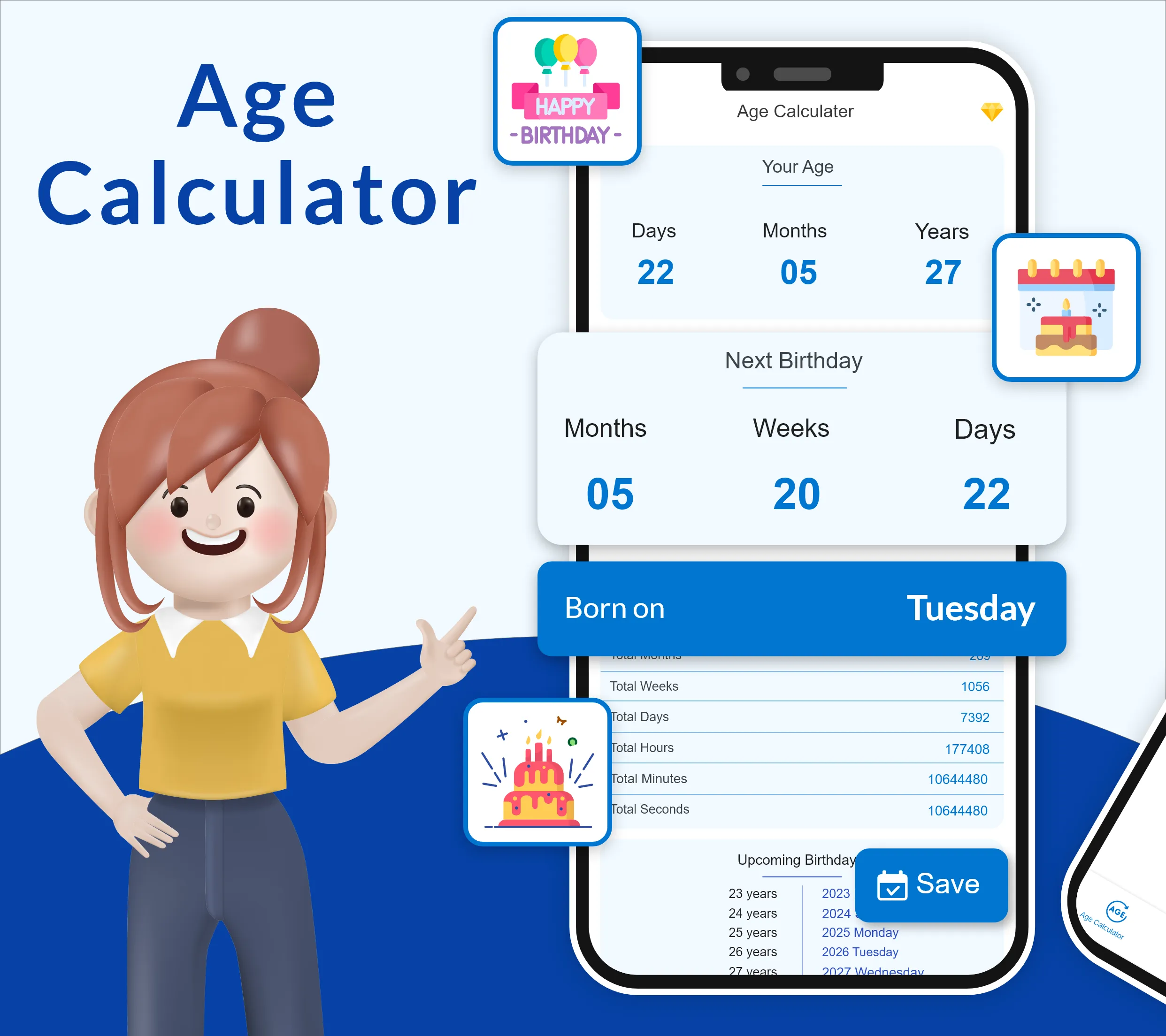 Age Calculator - Date Counter | Indus Appstore | Screenshot