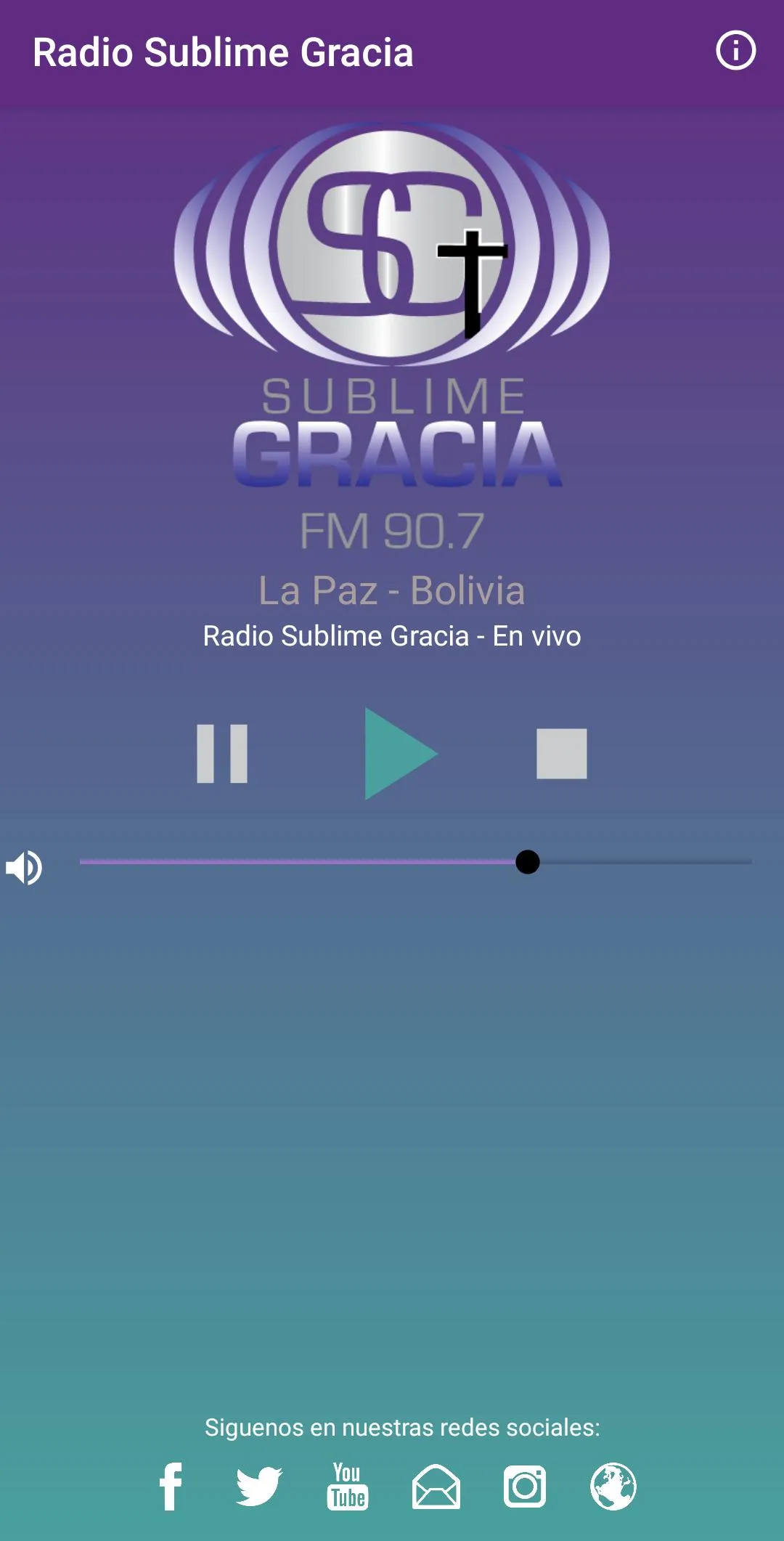 Radio Sublime Gracia 90.7 | Indus Appstore | Screenshot