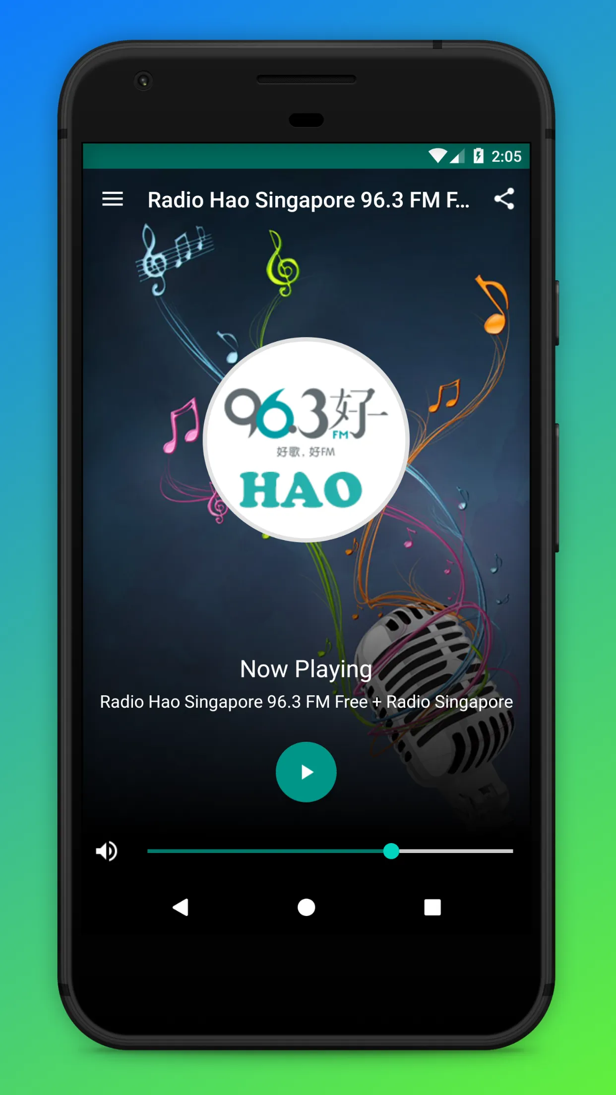 Hao FM 96.3 Radio Singapore SG | Indus Appstore | Screenshot