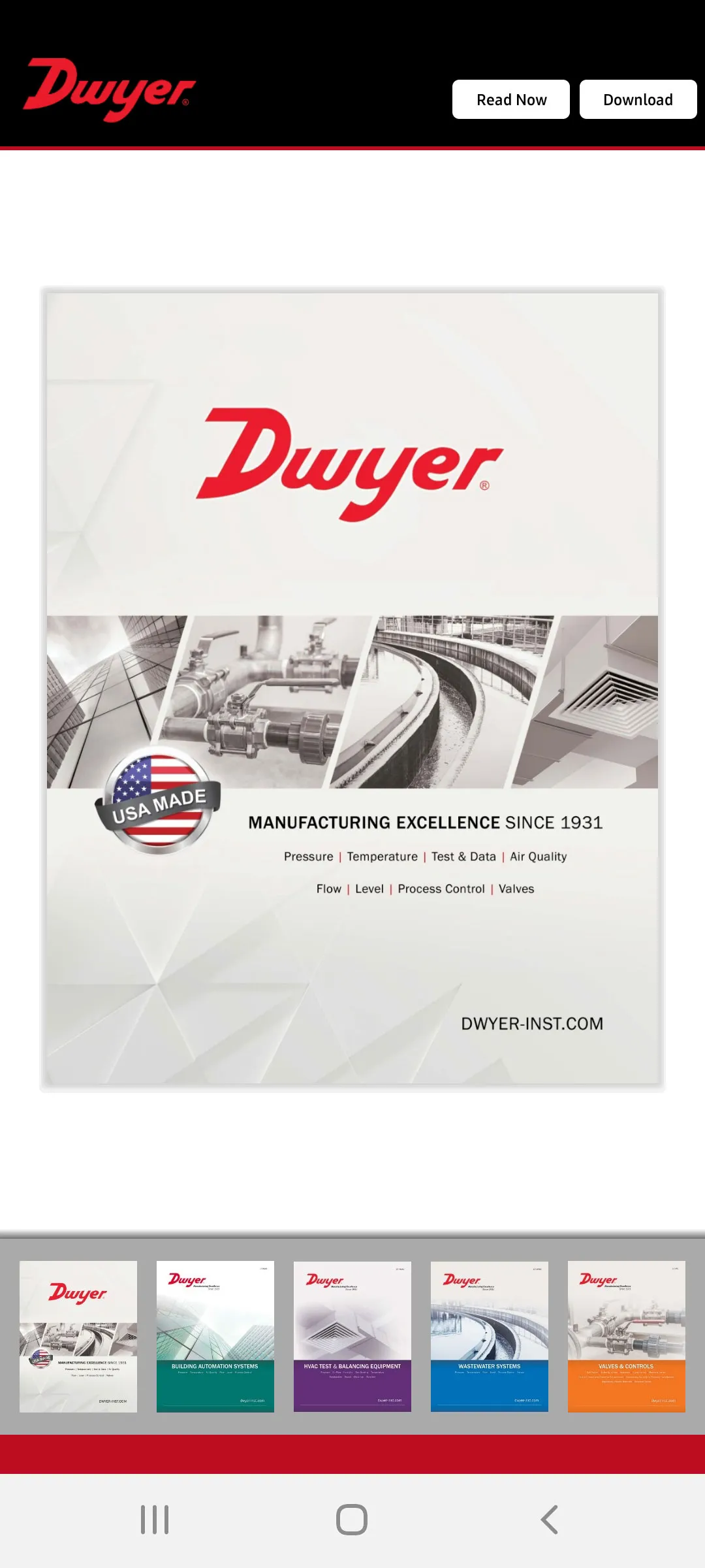 Dwyer Instruments Intl Catalog | Indus Appstore | Screenshot