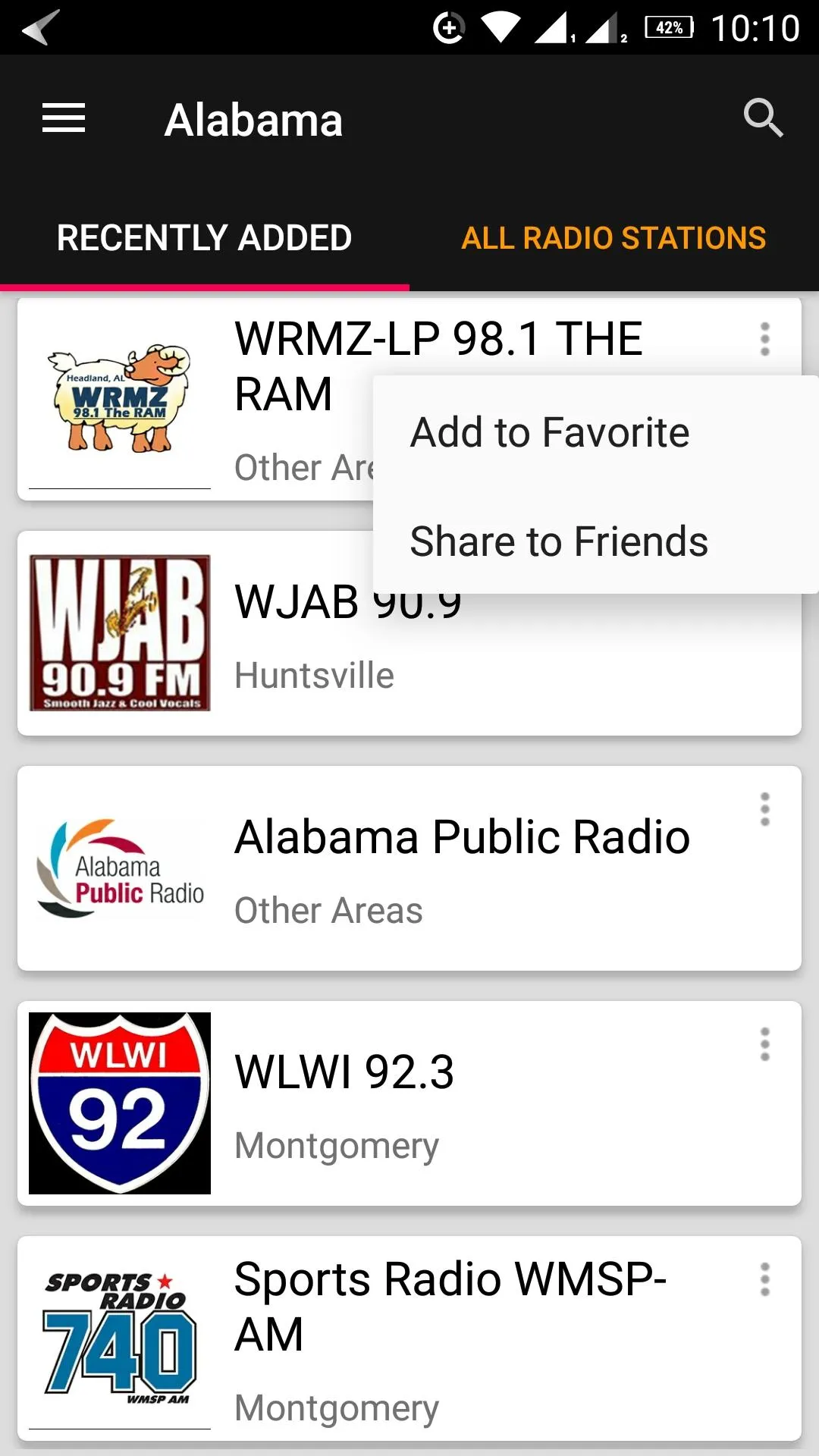 Alabama Radio Stations - USA | Indus Appstore | Screenshot