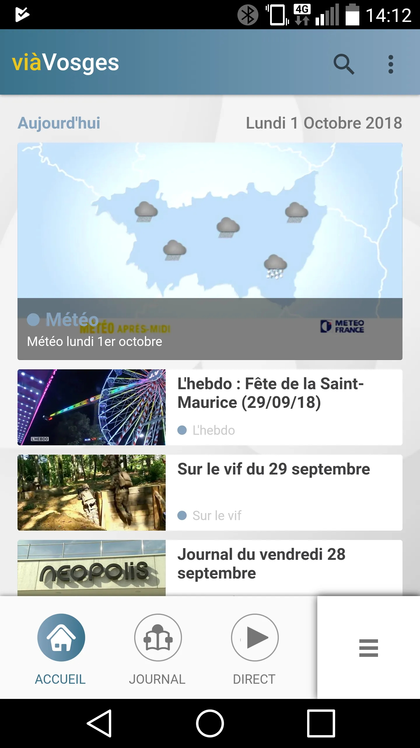 Vosges TV | Indus Appstore | Screenshot