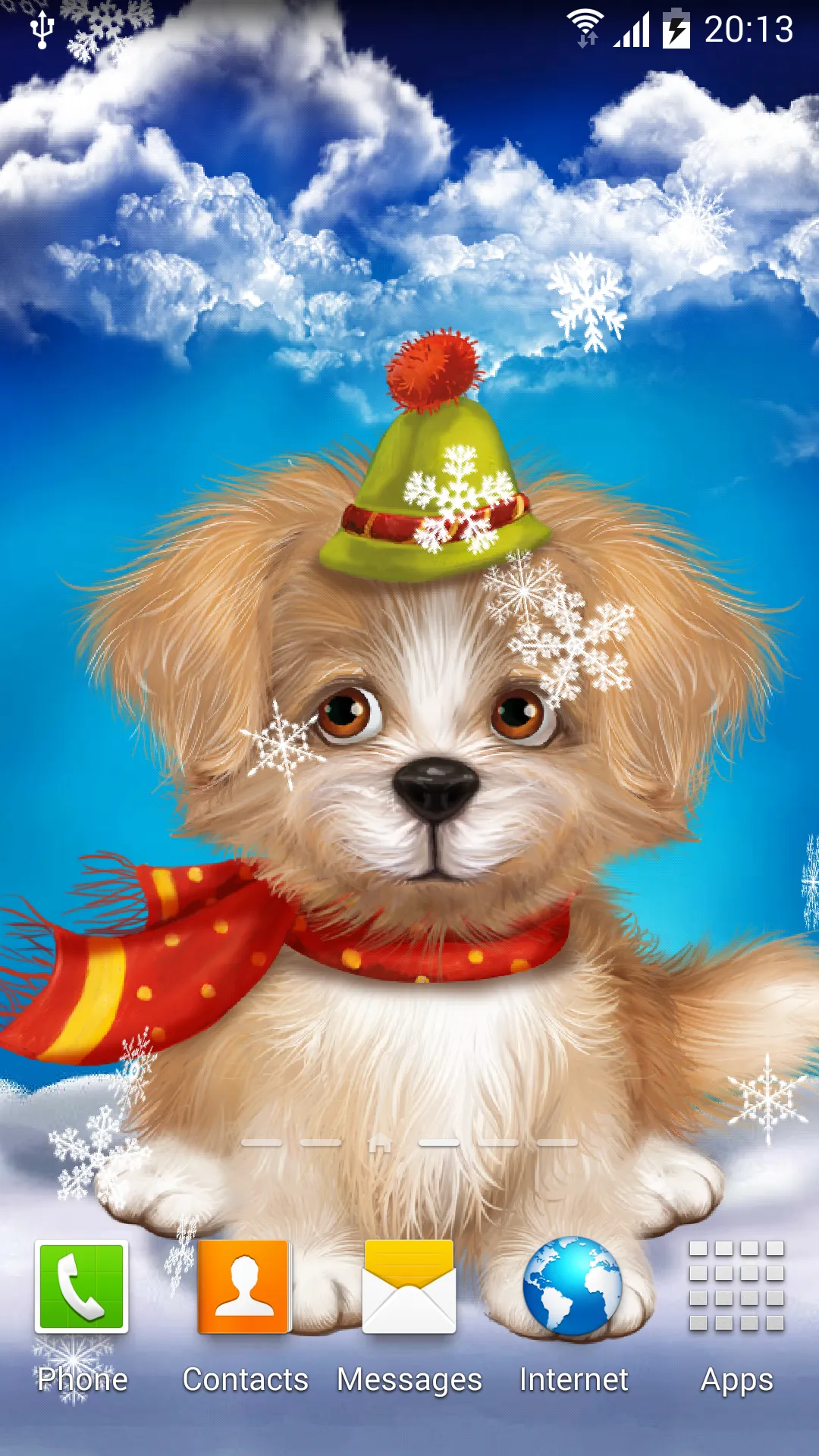 Cute Puppy Live Wallpaper | Indus Appstore | Screenshot