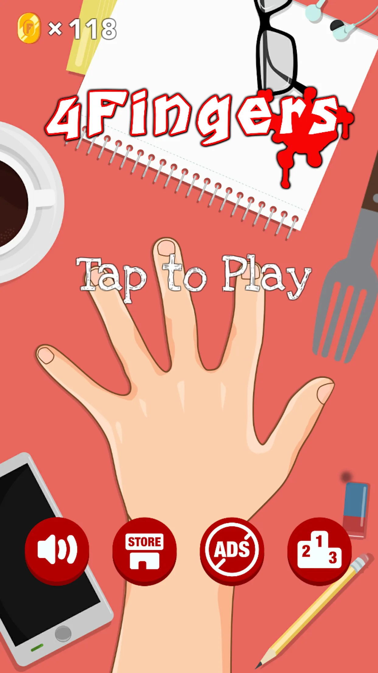 4 Fingers: Knife Games | Indus Appstore | Screenshot