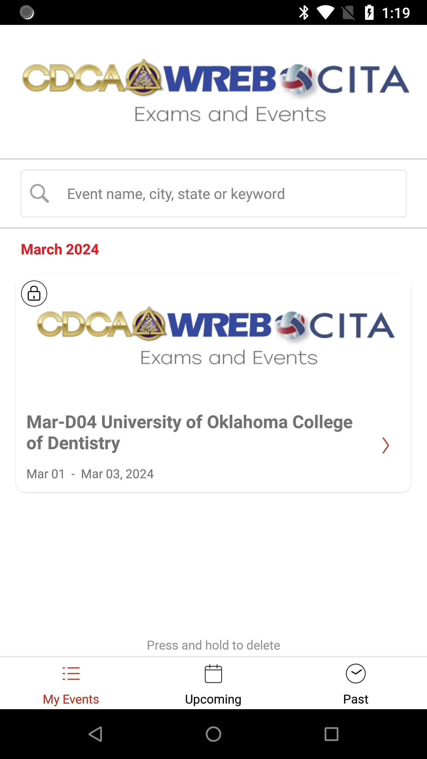 CDCA-WREB-CITA Exams & Events | Indus Appstore | Screenshot