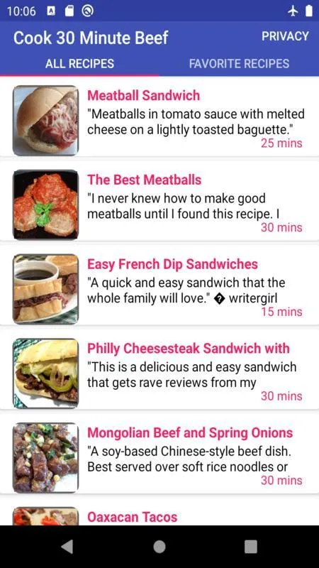 cook 30 minute beef | Indus Appstore | Screenshot