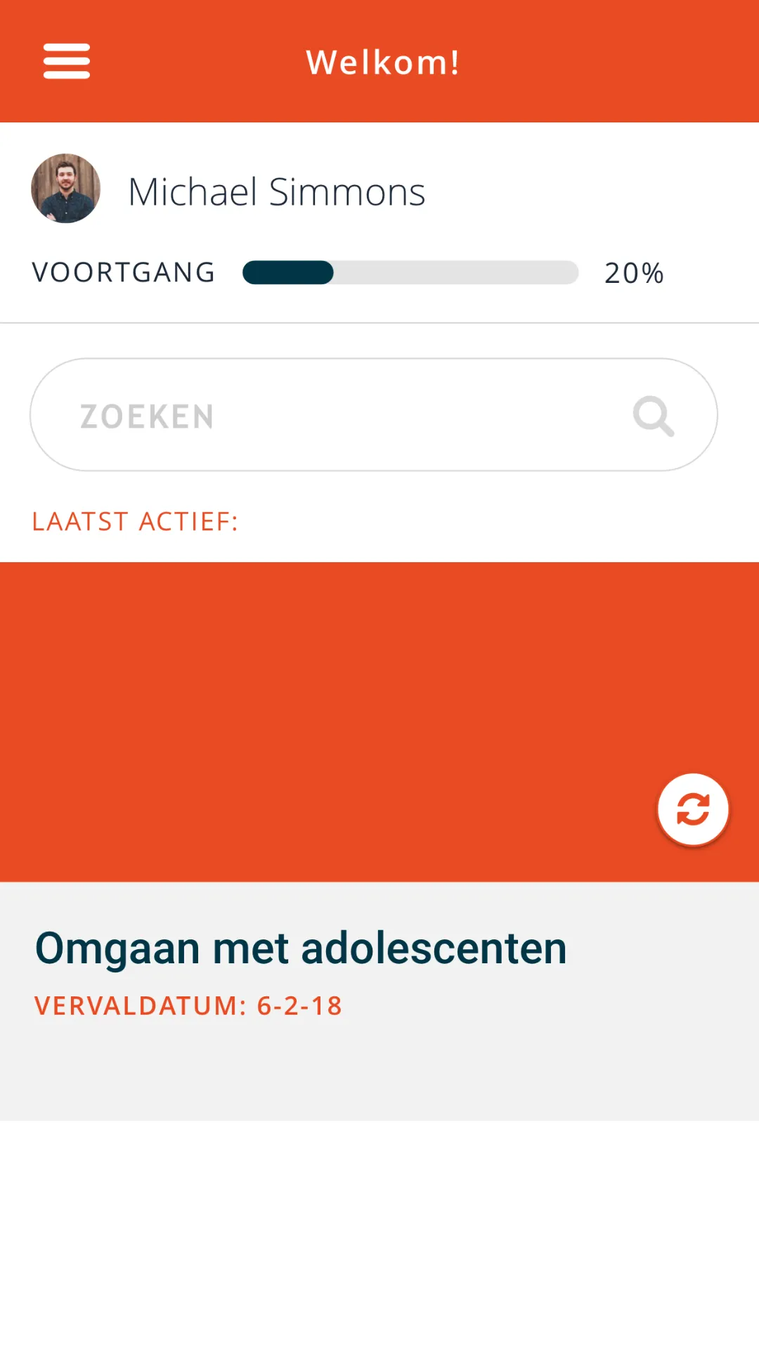 GGZ Ecademy leeromgeving | Indus Appstore | Screenshot