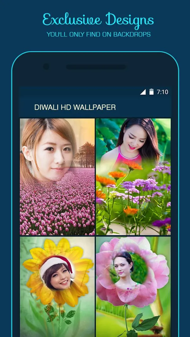 Flower Photo Frame | Indus Appstore | Screenshot