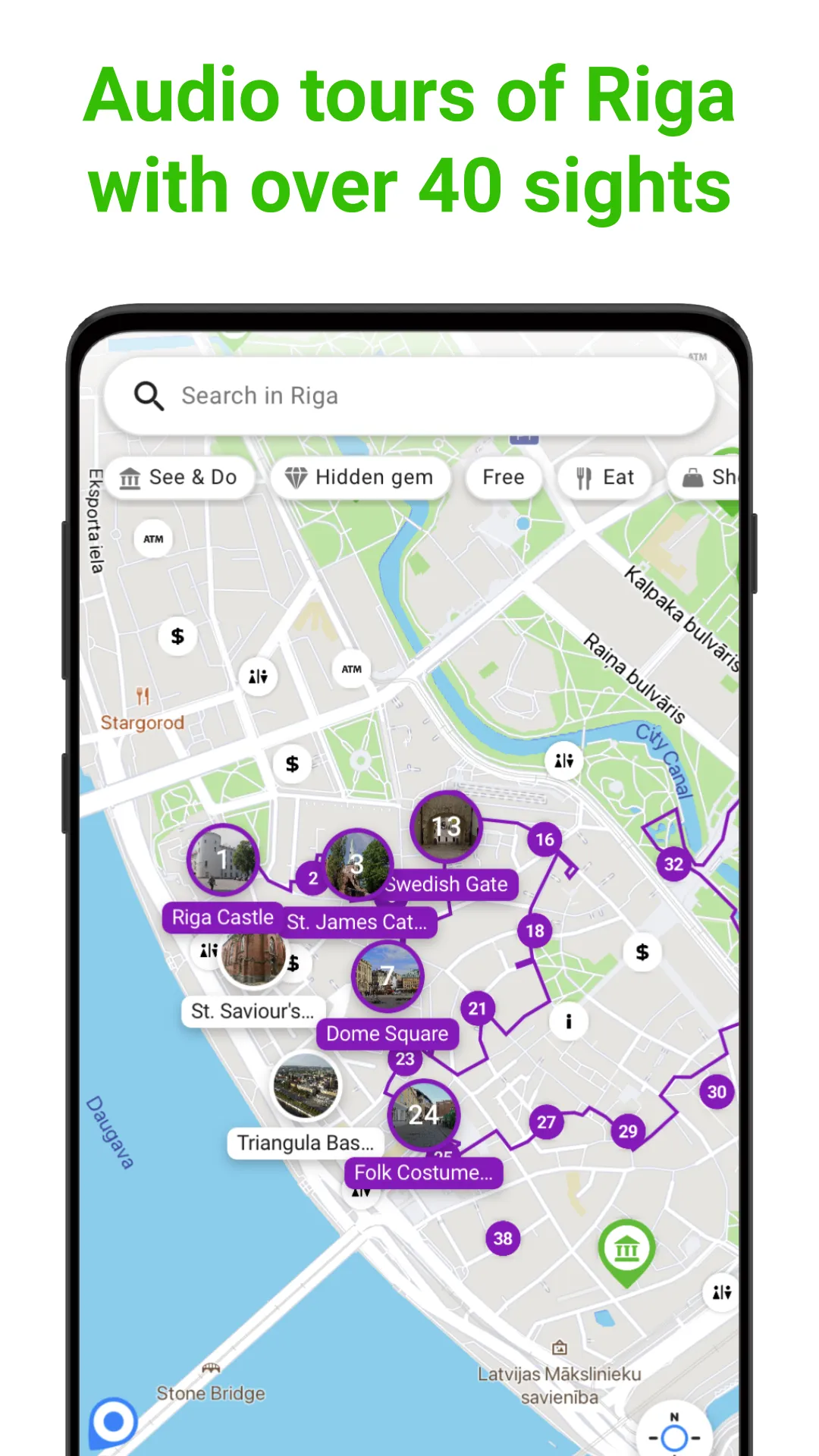 Riga Audio Guide by SmartGuide | Indus Appstore | Screenshot