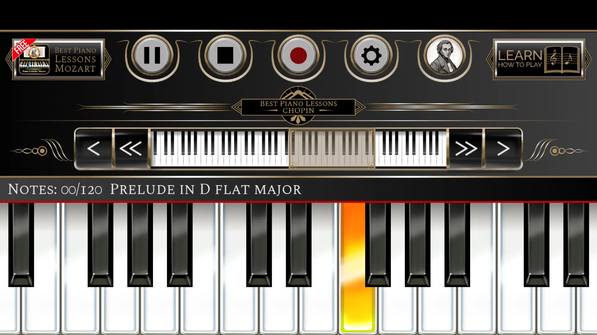 Piano Lessons Chopin | Indus Appstore | Screenshot