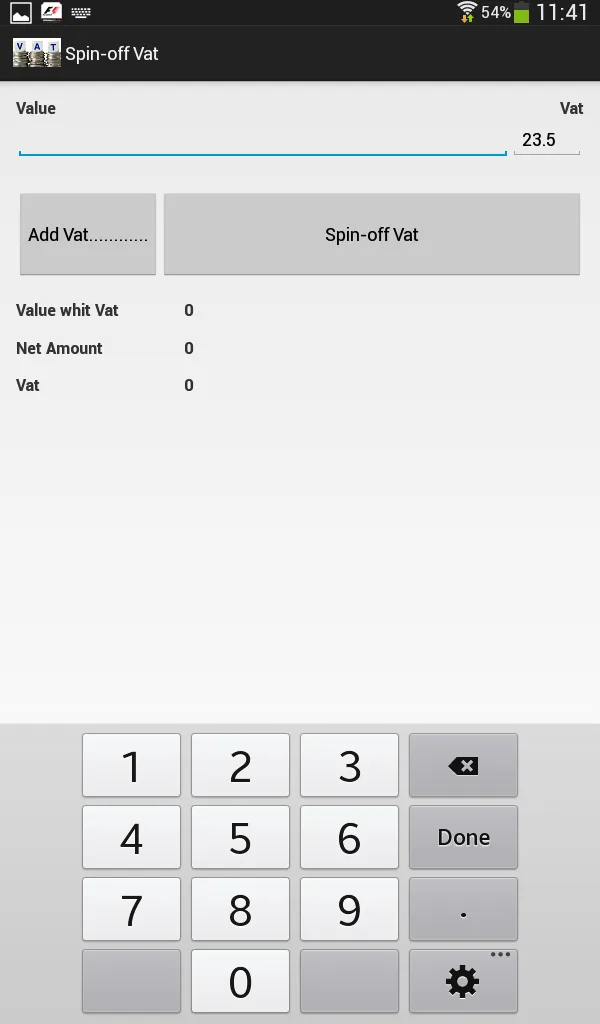 VAT breakdown | Indus Appstore | Screenshot