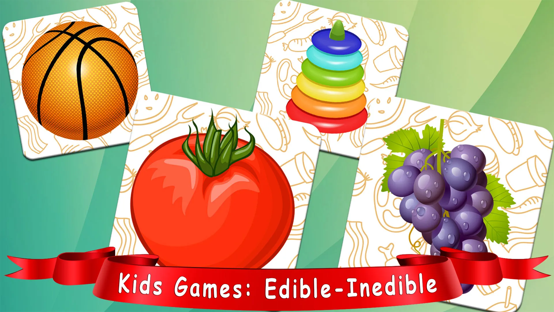 Kids Games: Edible-Inedible | Indus Appstore | Screenshot