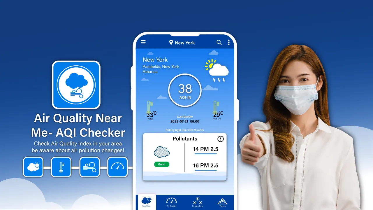 Air Quality Index Monitor App | Indus Appstore | Screenshot