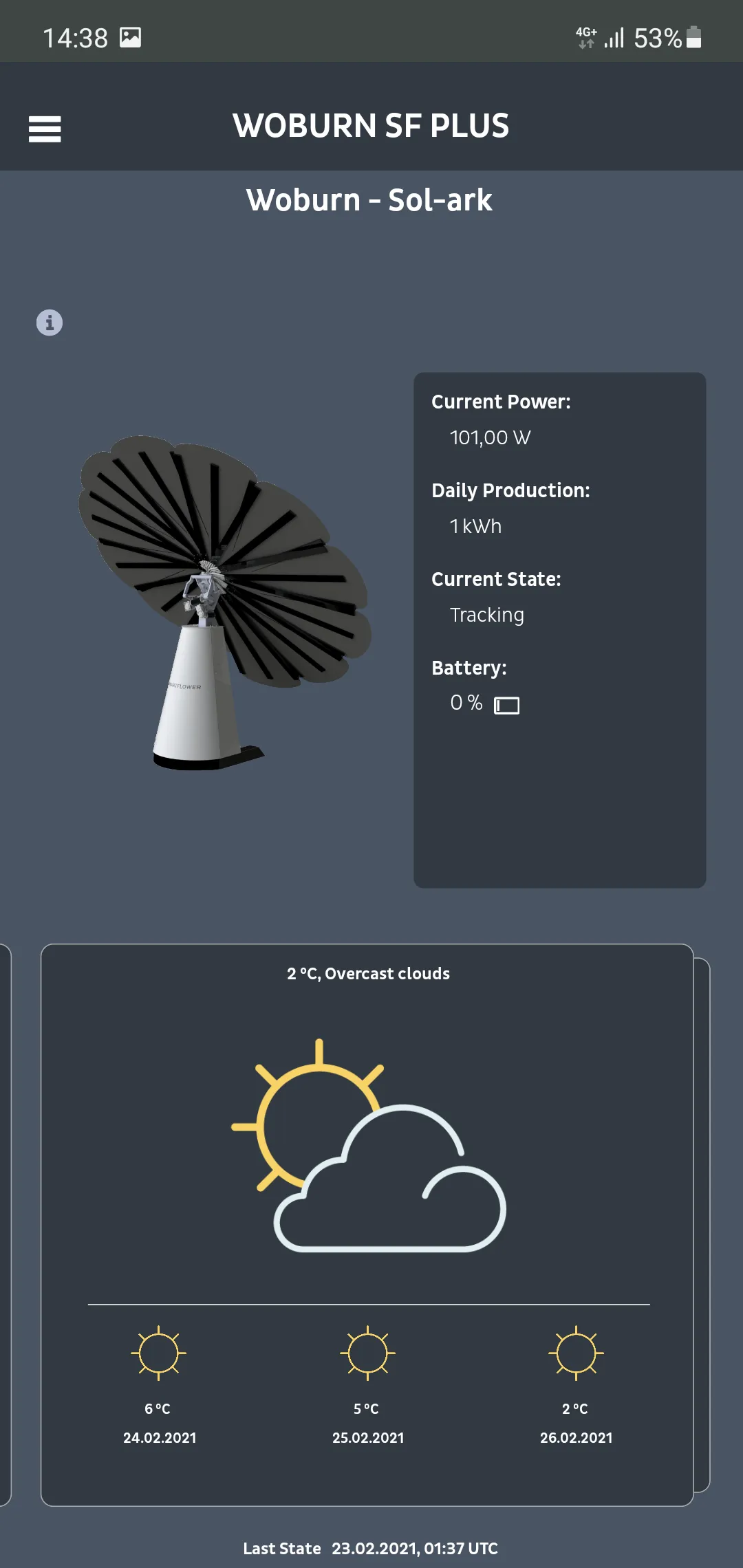 Smartflower Monitor | Indus Appstore | Screenshot