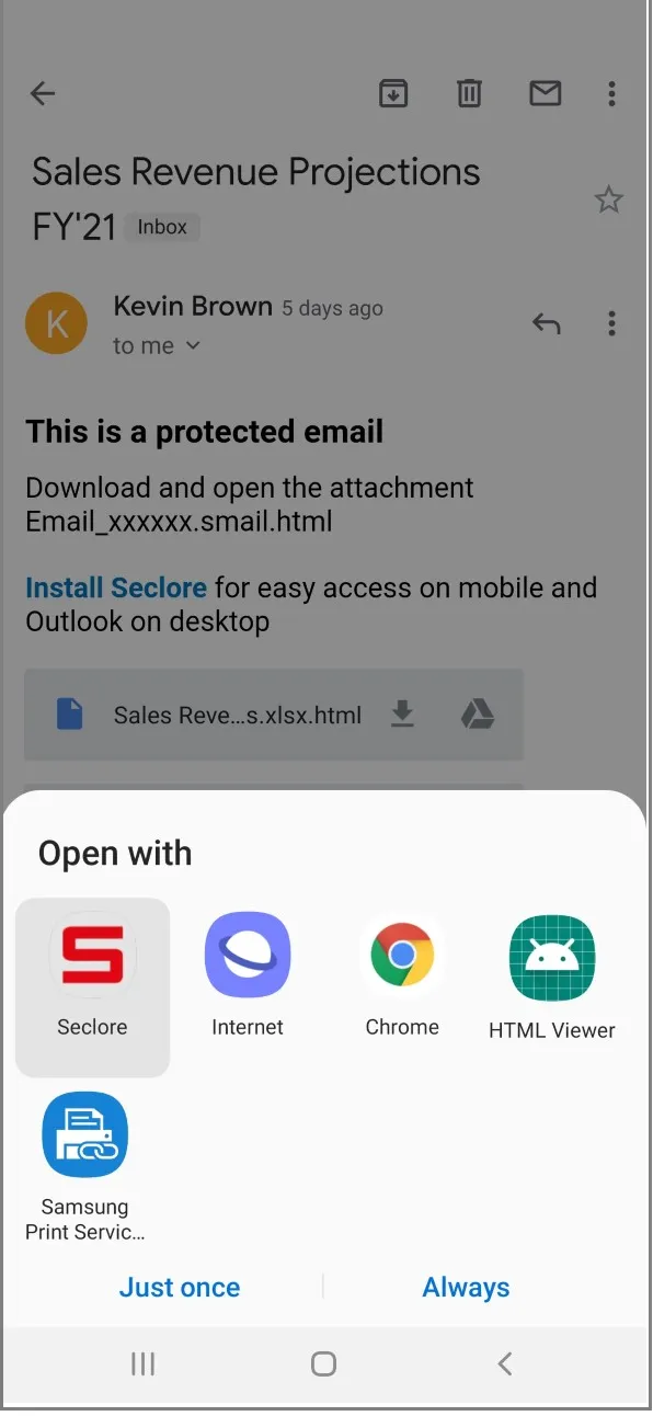 Seclore | Indus Appstore | Screenshot