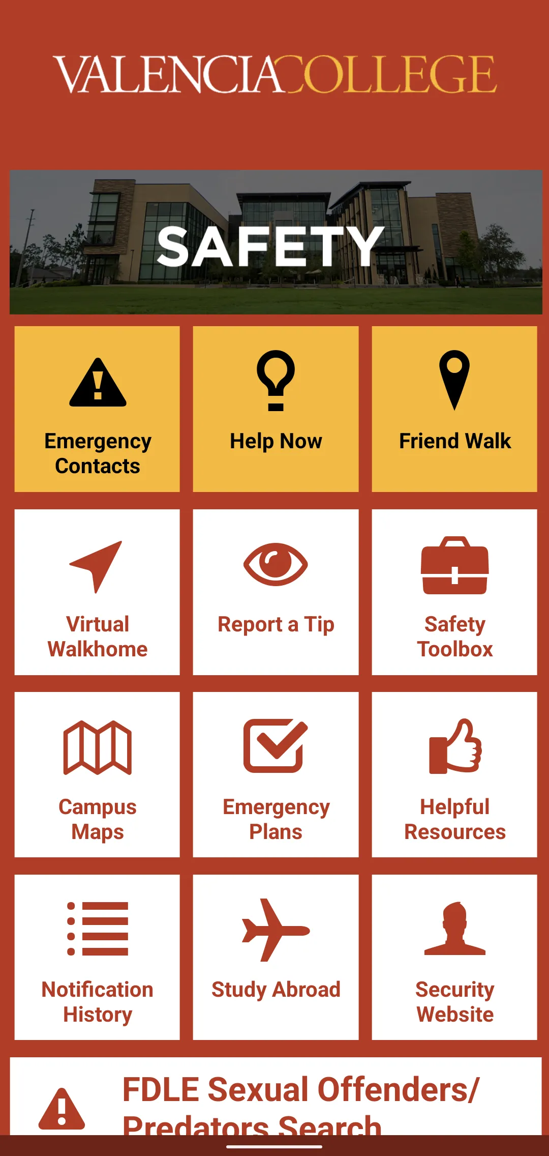 Valencia College Safety | Indus Appstore | Screenshot