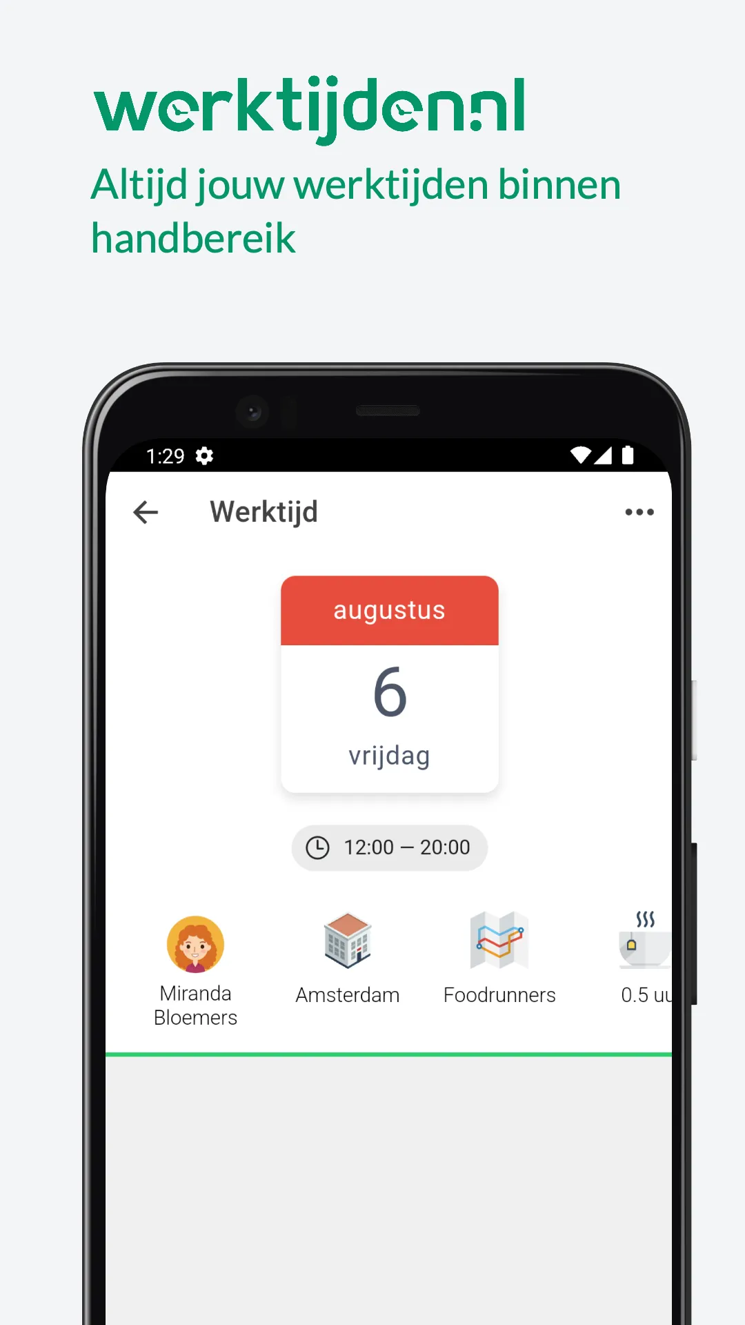 Werktijden | Indus Appstore | Screenshot