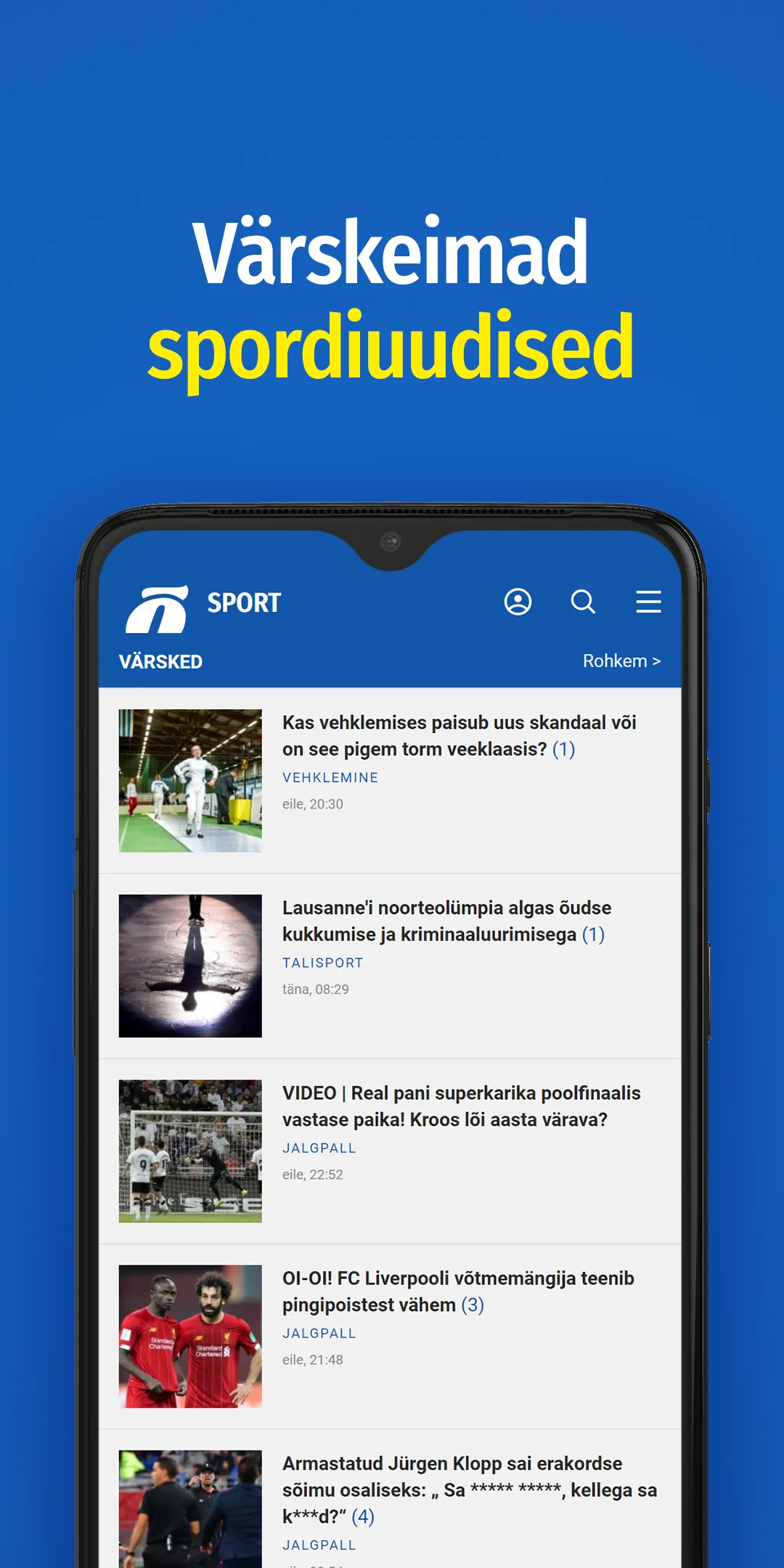 Õhtuleht Sport | Indus Appstore | Screenshot