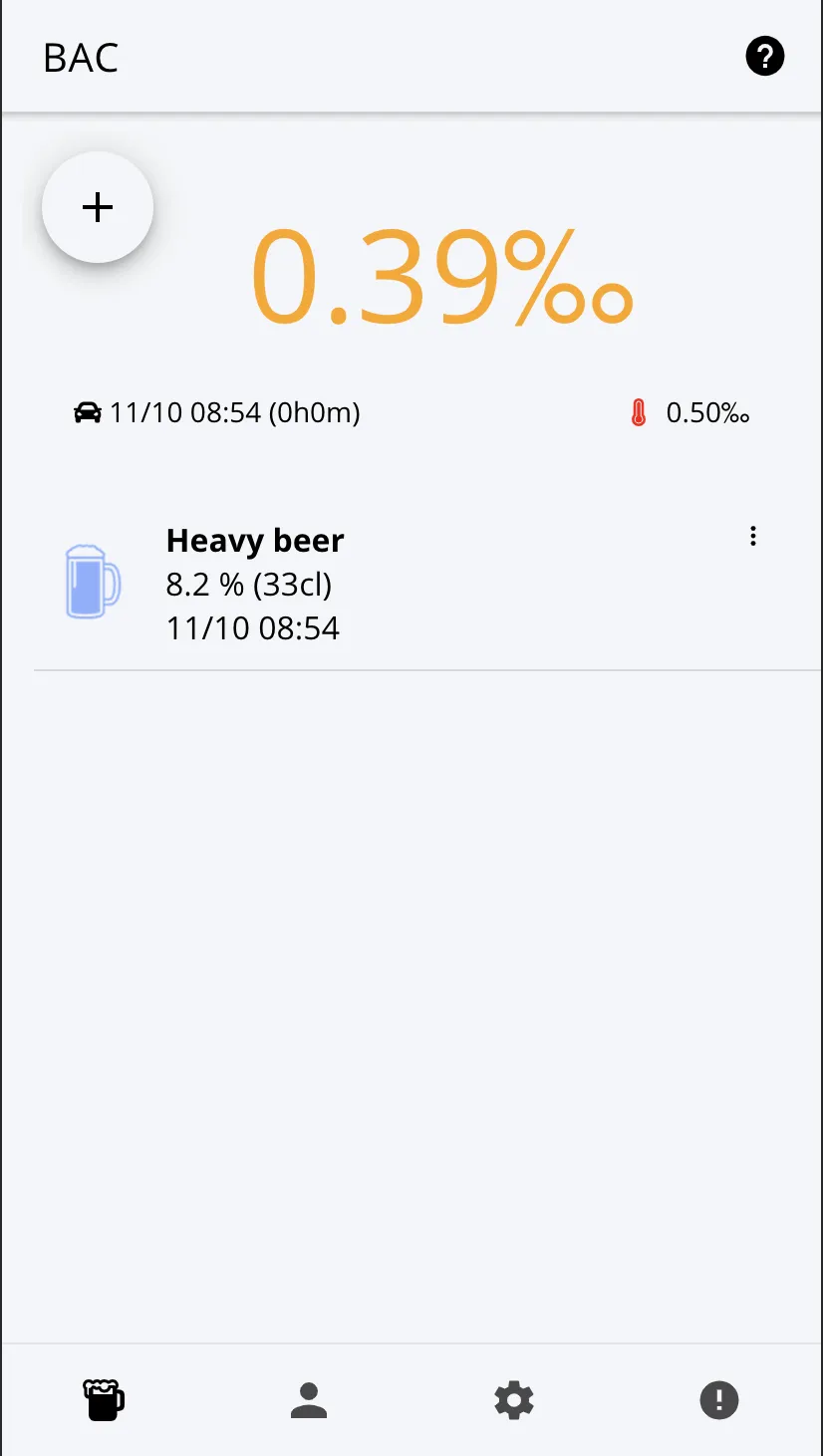 MyPromille -Alcohol Calculator | Indus Appstore | Screenshot