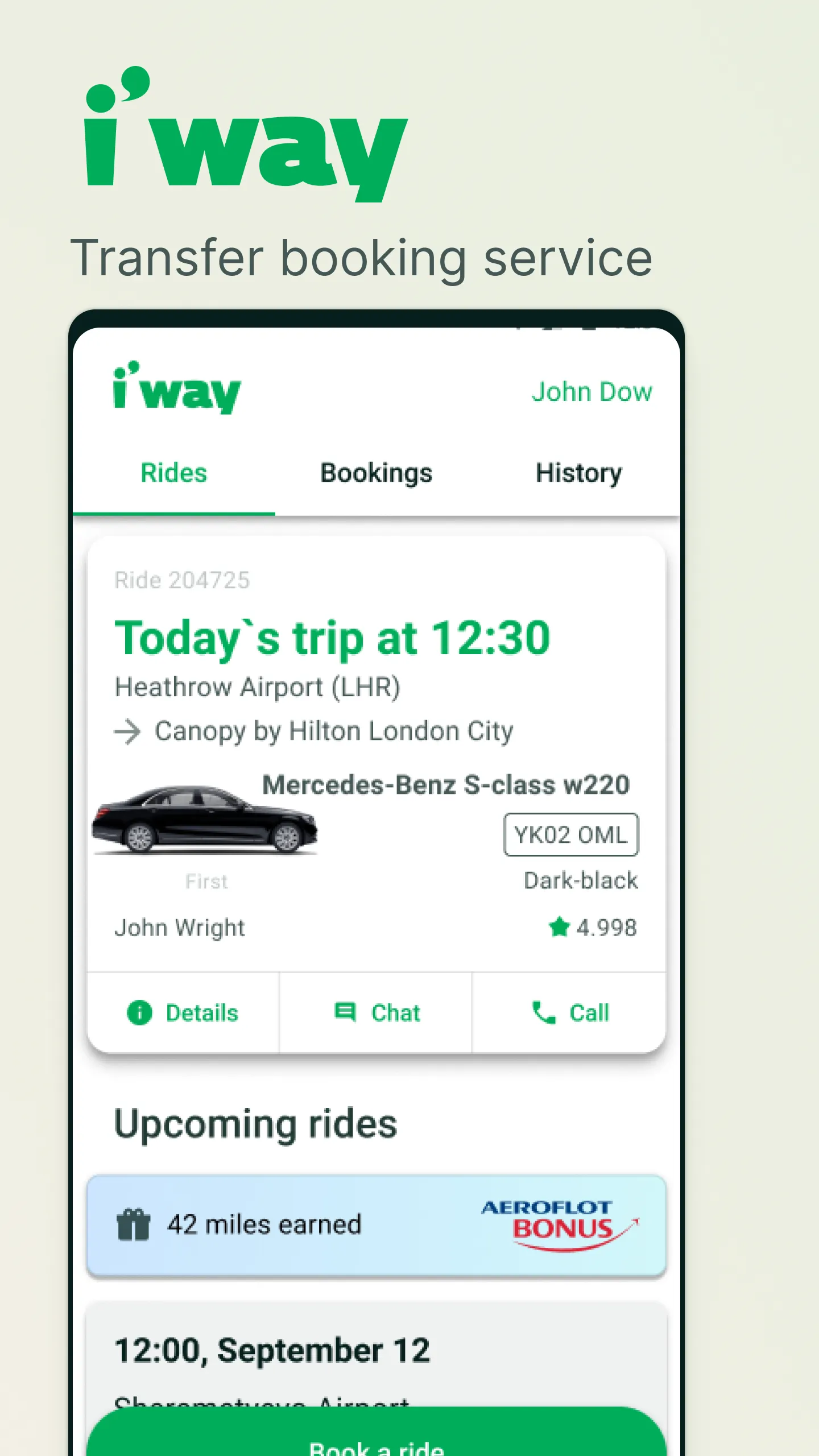 i’way: Airport Transfers | Indus Appstore | Screenshot