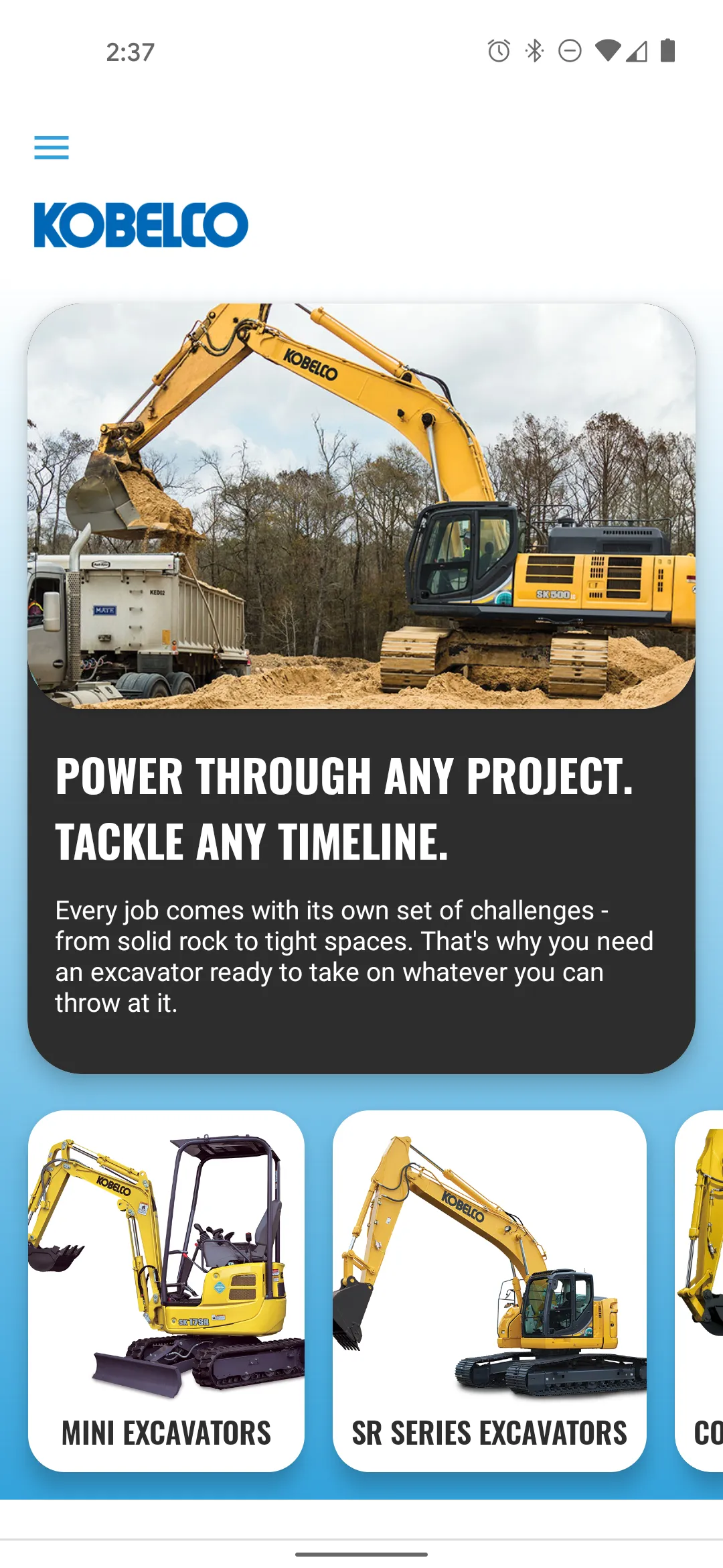 Kobelco Construction Machinery | Indus Appstore | Screenshot