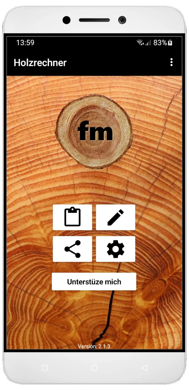 Holzrechner | Indus Appstore | Screenshot