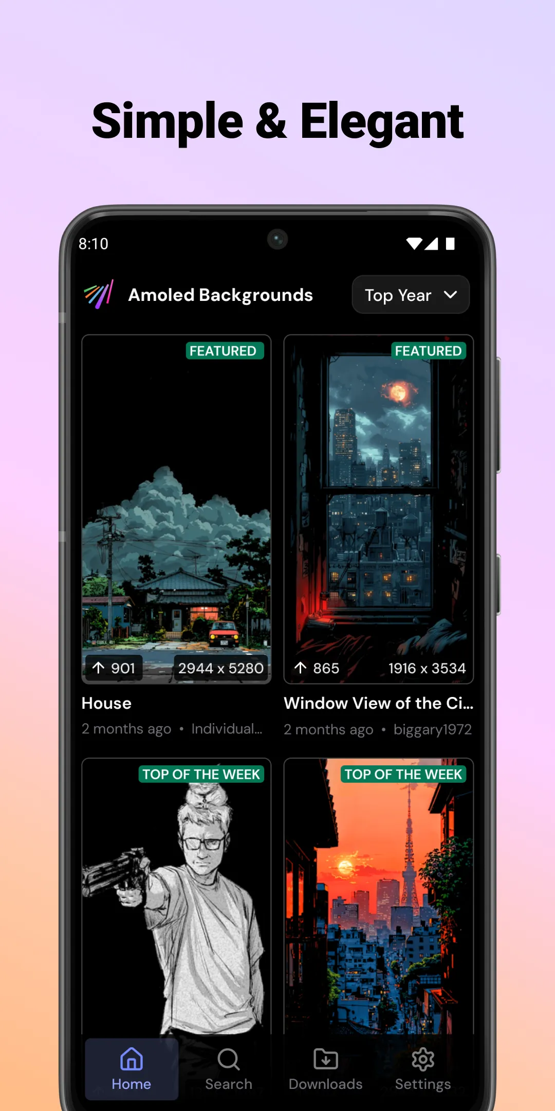 Amoled Backgrounds | Indus Appstore | Screenshot