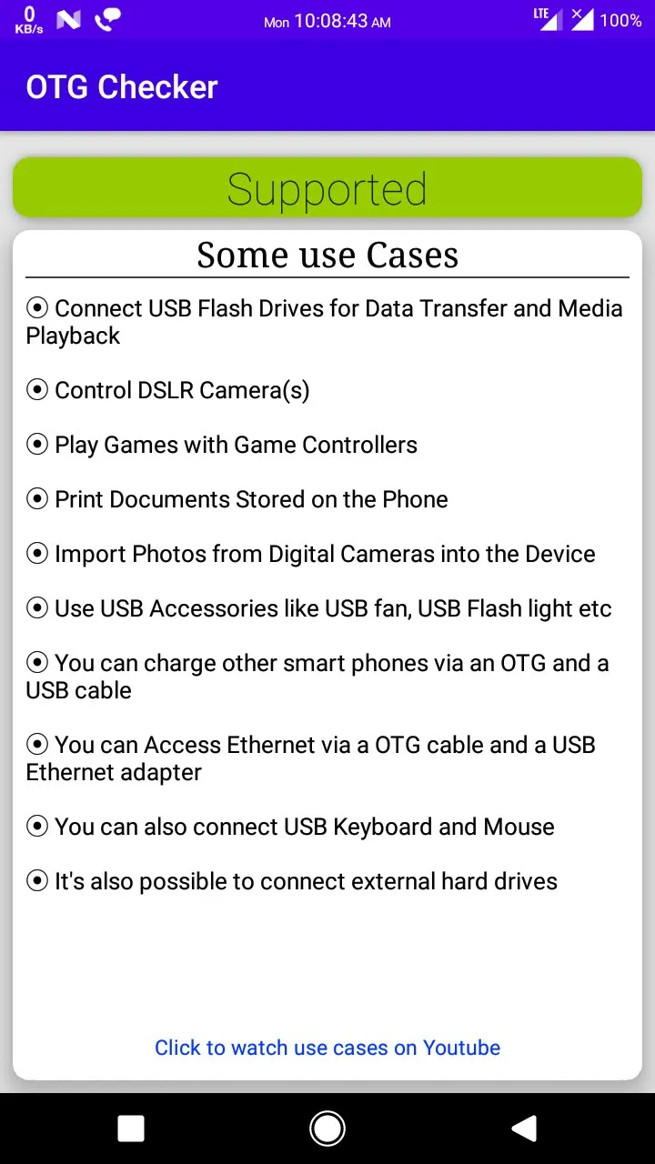 OTG checker | Indus Appstore | Screenshot