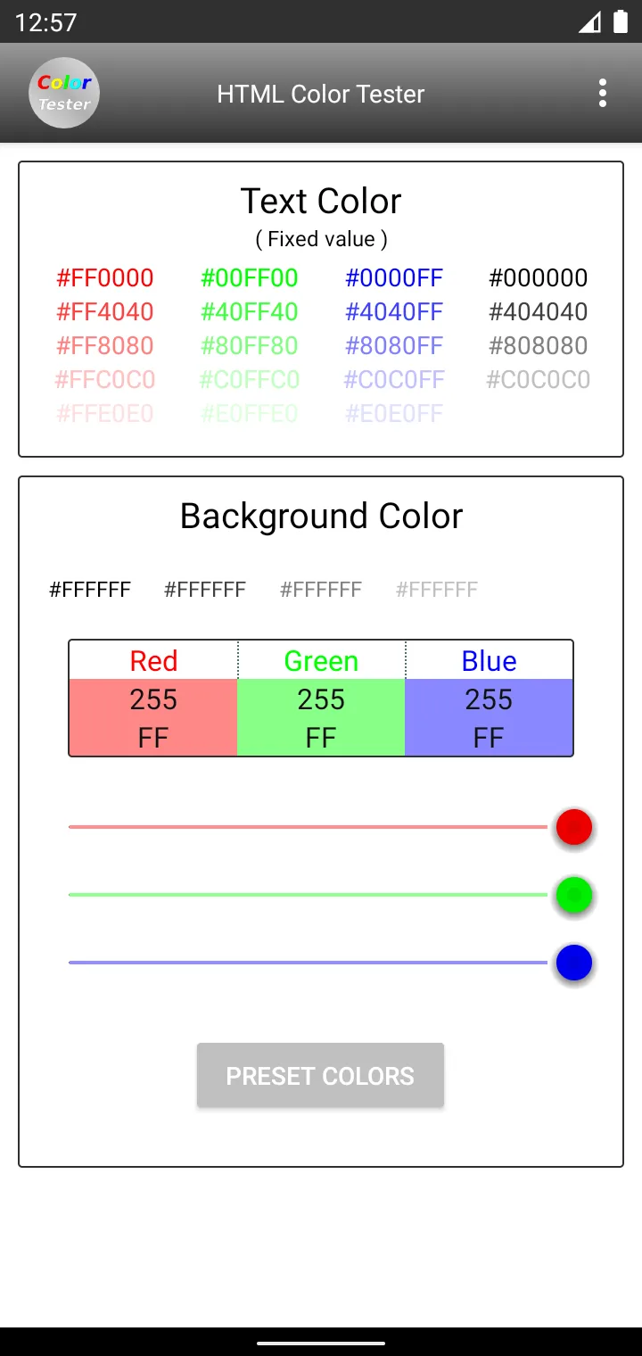 HTML Color Tester | Indus Appstore | Screenshot