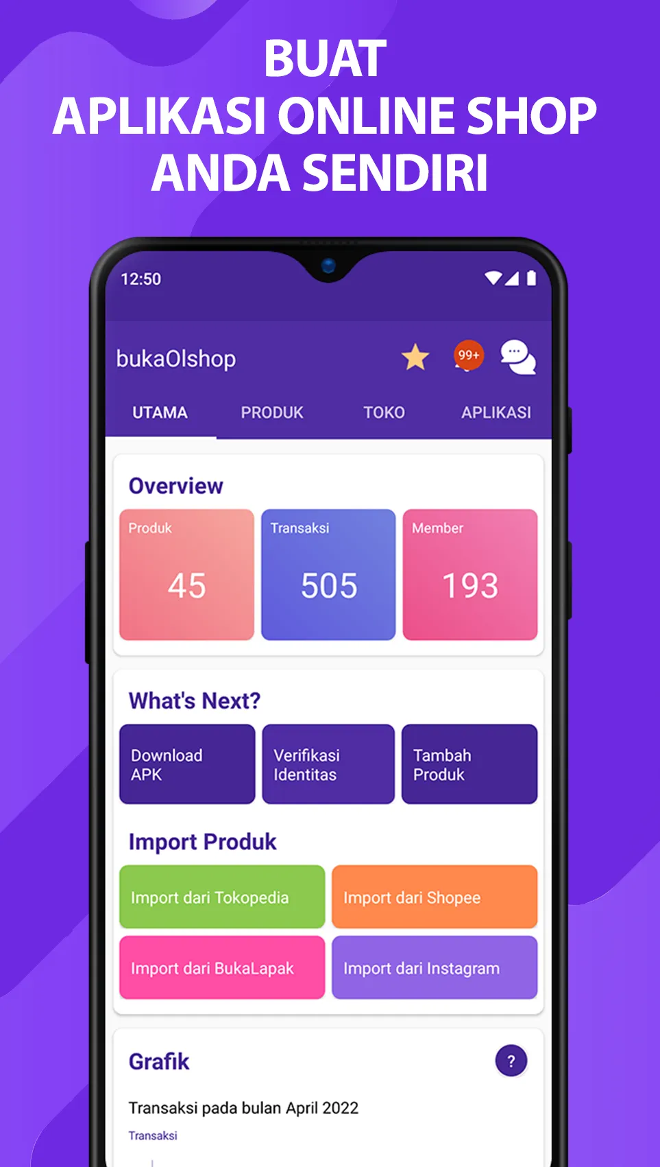 bukaOlshop - Buat App Toko | Indus Appstore | Screenshot