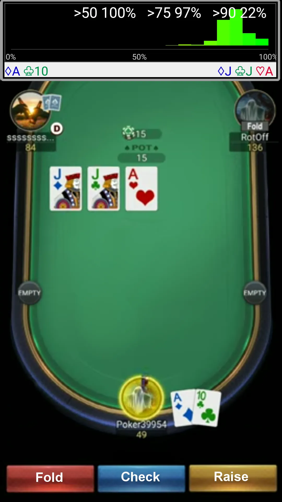 Poker equity HUD | Indus Appstore | Screenshot